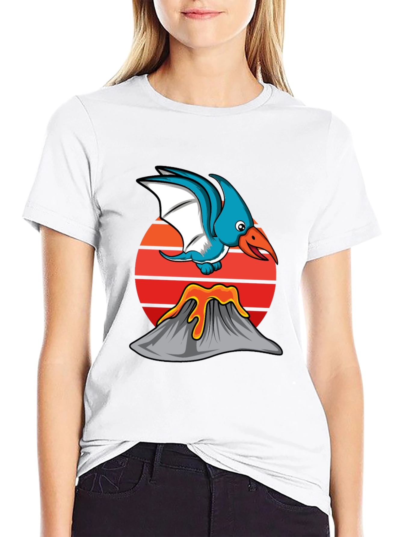 Dino Volcano Graphic Tee