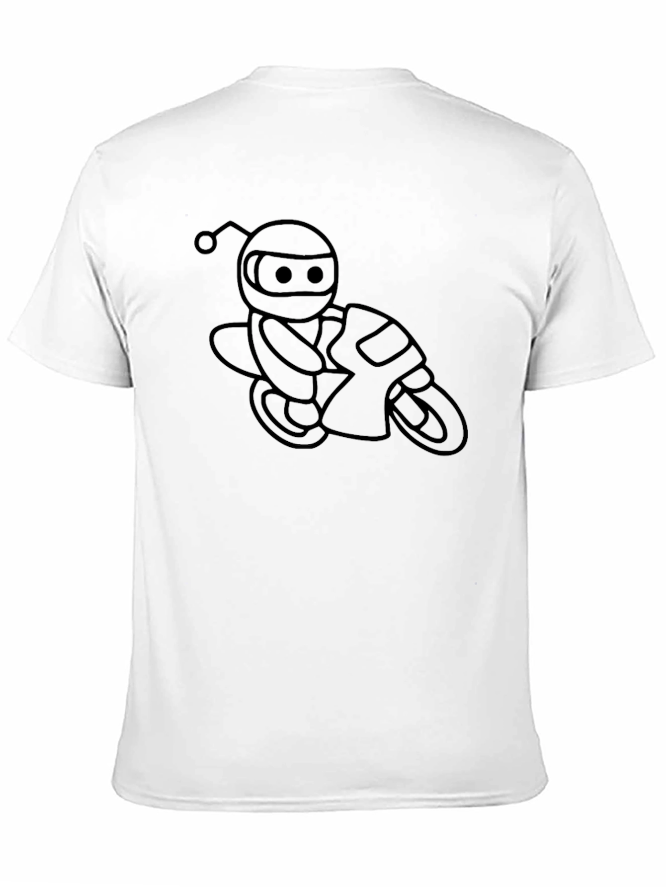 Robot Rider Graphic Tee - Cool Black T-Shirt