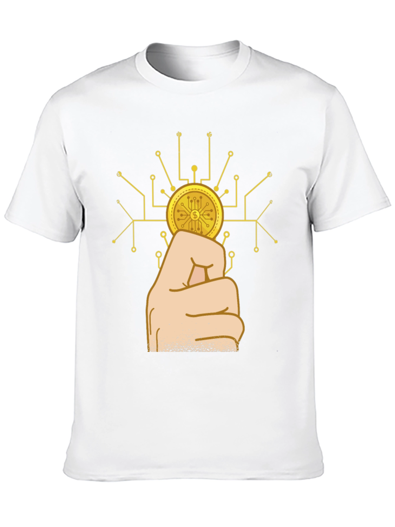 Crypto Coin Fist Black T-Shirt