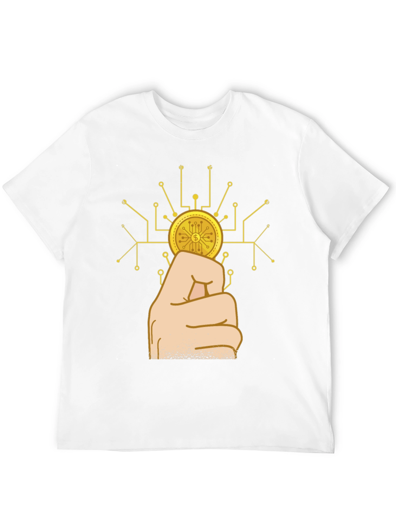 Crypto Coin Fist Black T-Shirt