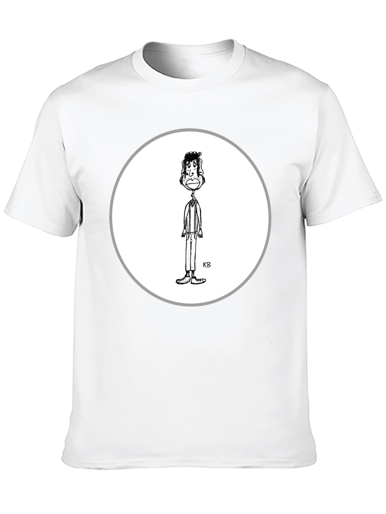 Cartoon Character Graphic Black T-Shirt