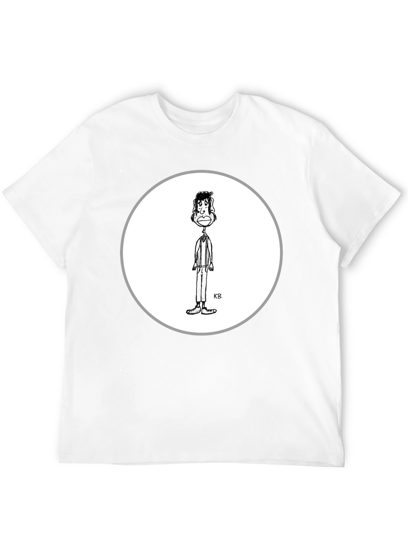 Cartoon Character Graphic Black T-Shirt