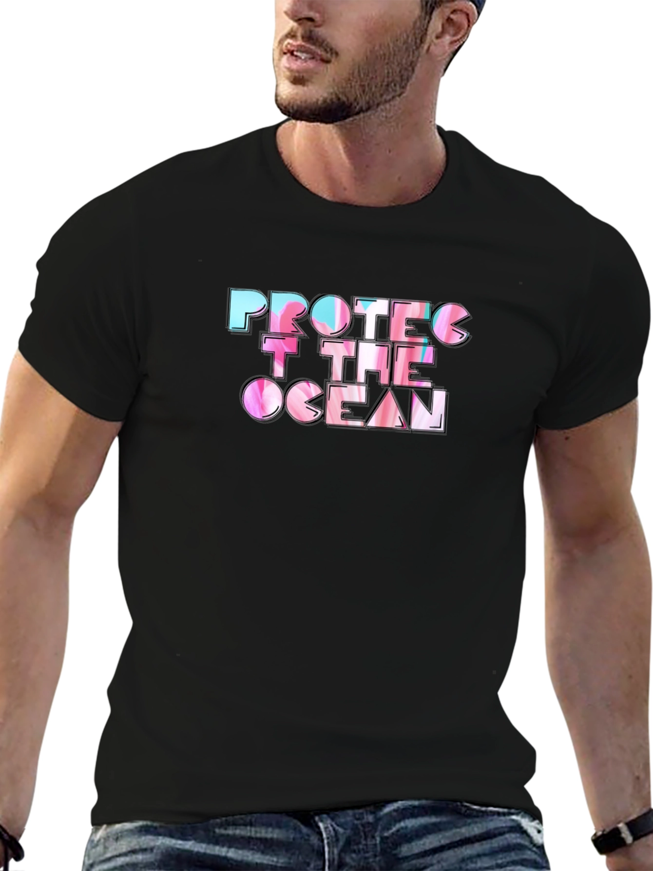 Protect The Ocean Black T-Shirt