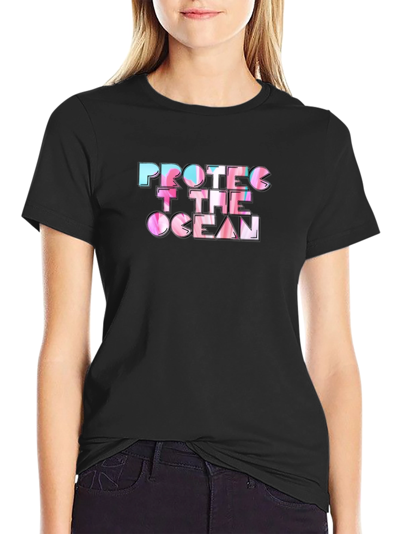 Protect The Ocean Black T-Shirt