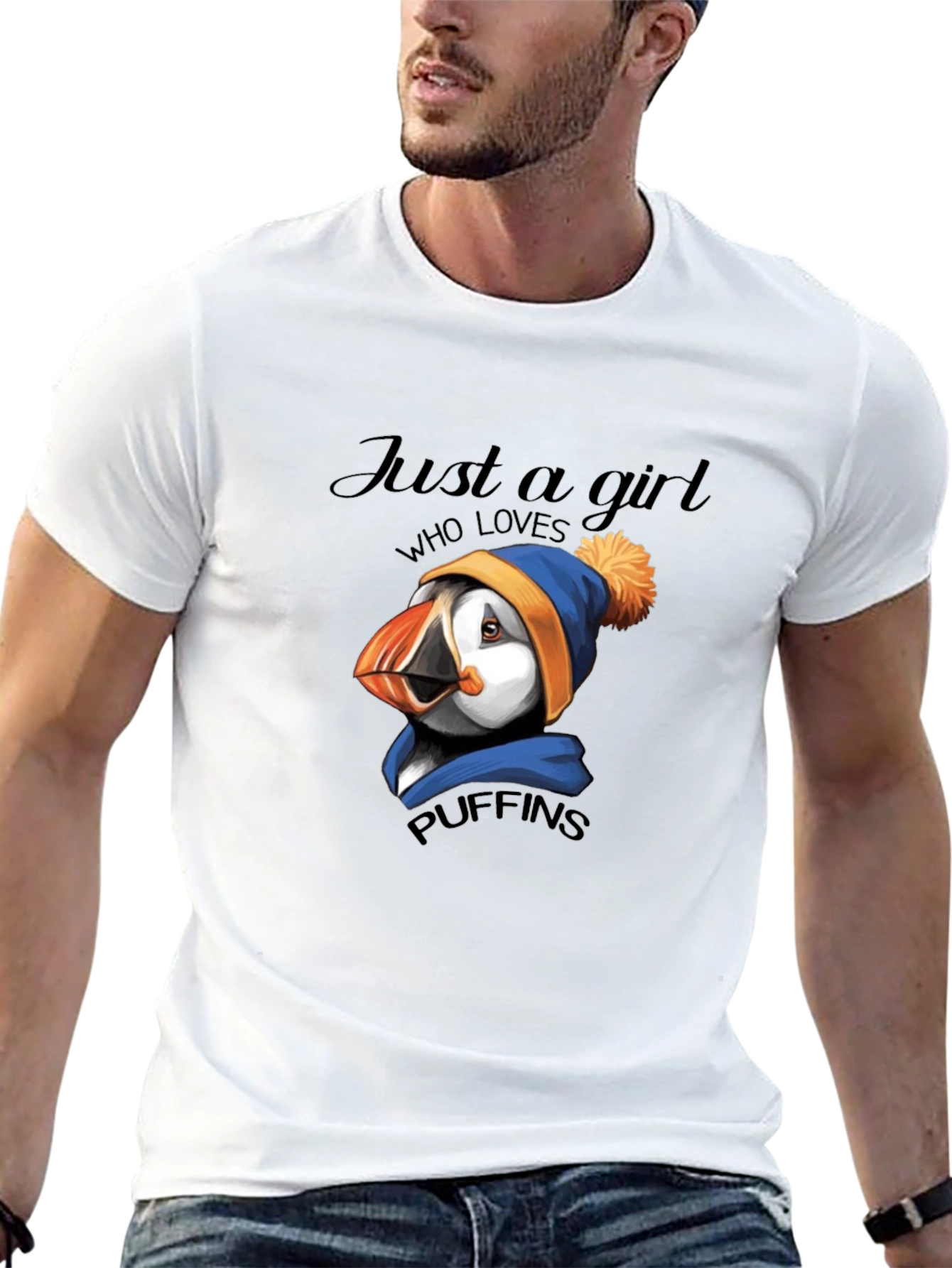 Just A Girl Who Loves Puffins T-Shirt
