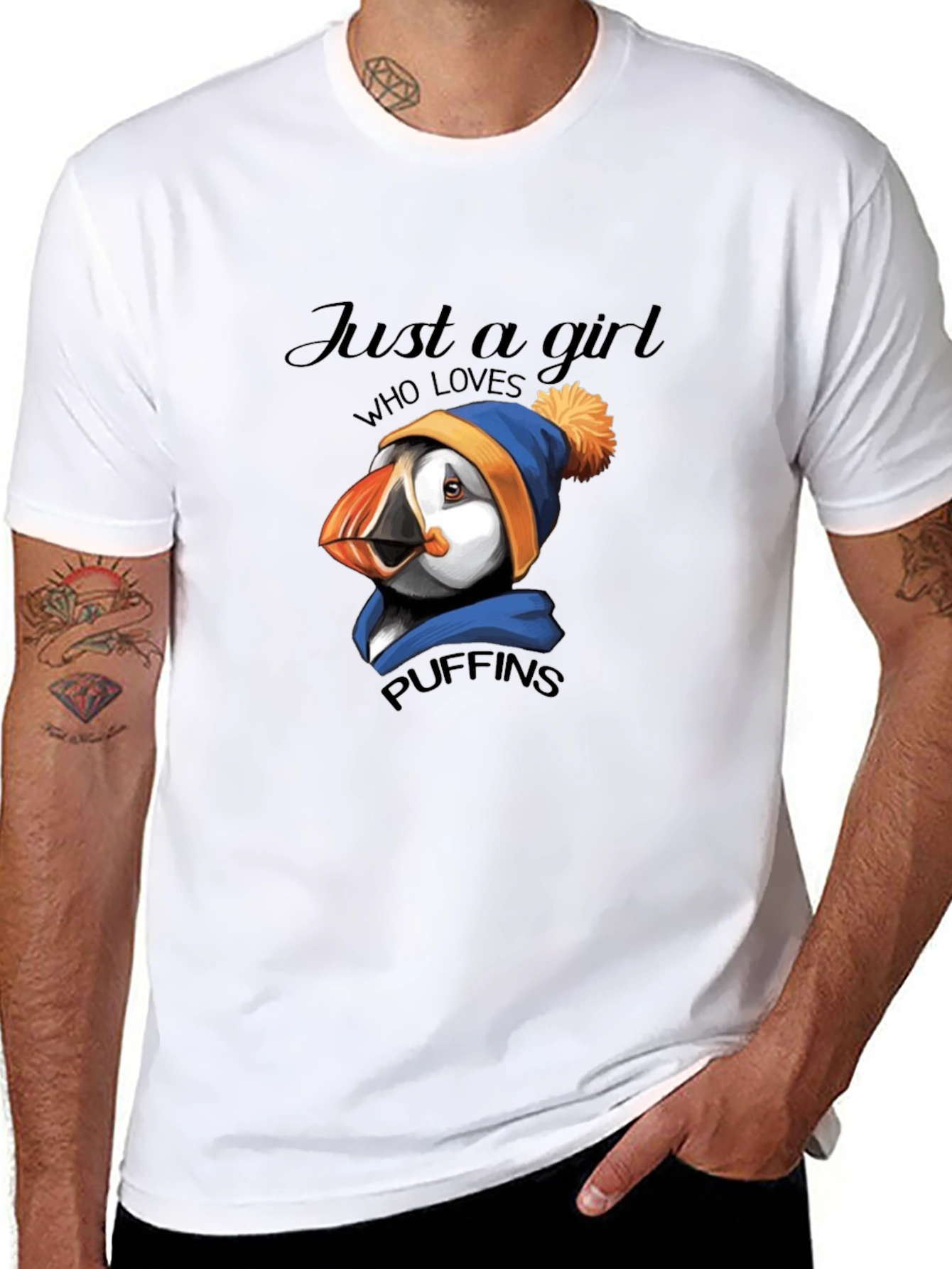 Just A Girl Who Loves Puffins T-Shirt
