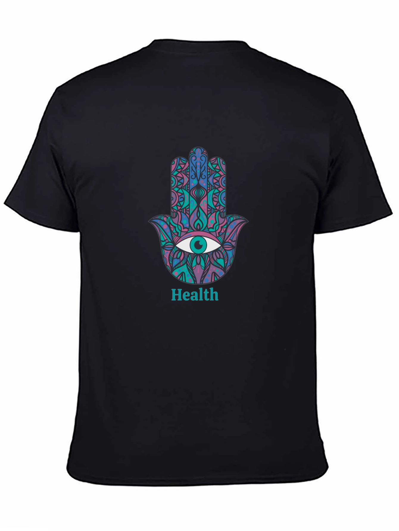 Hamsa Hand Health Graphic Tee - Stylish Comfort