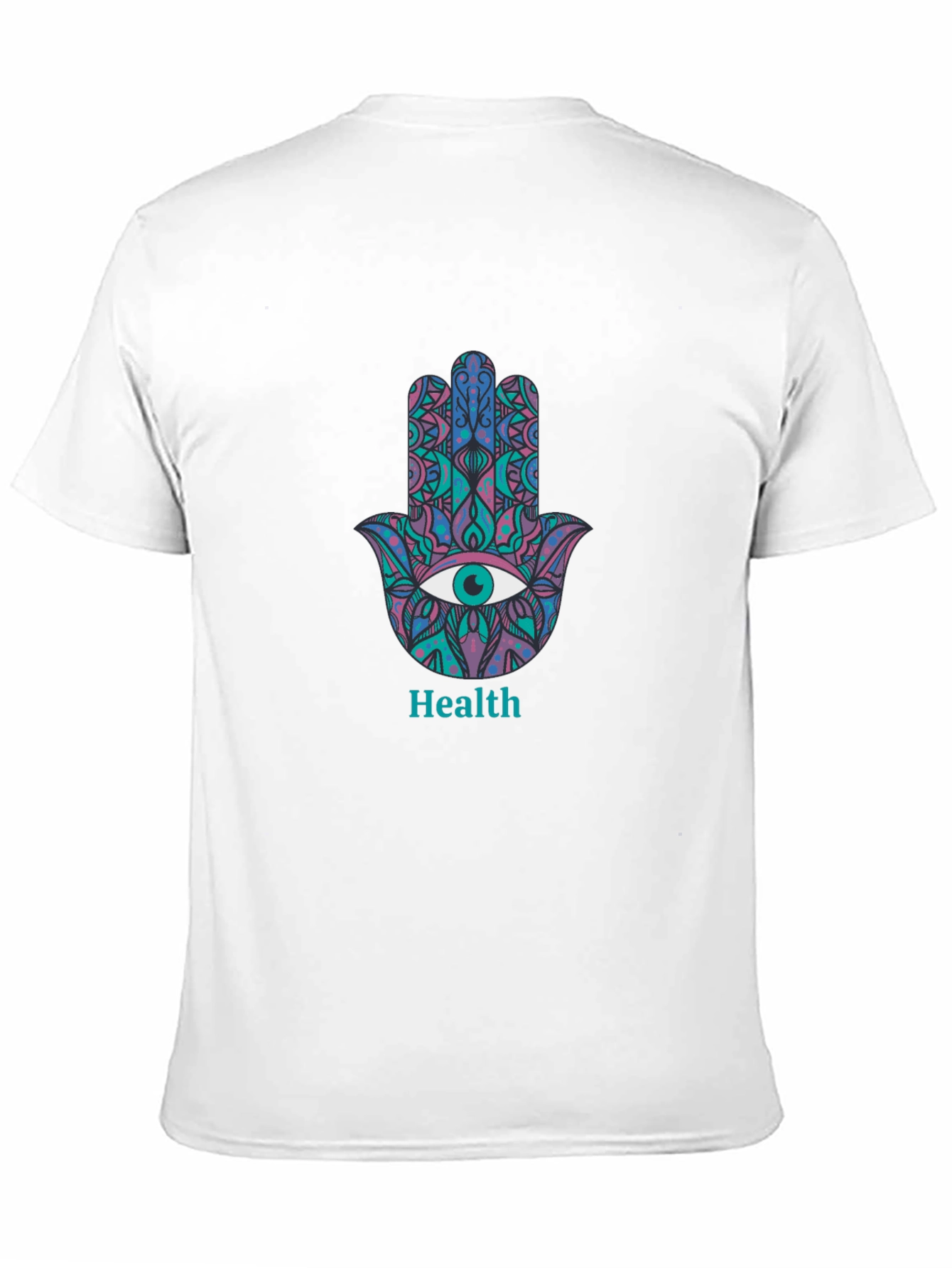Hamsa Hand Health Graphic Tee - Stylish Comfort