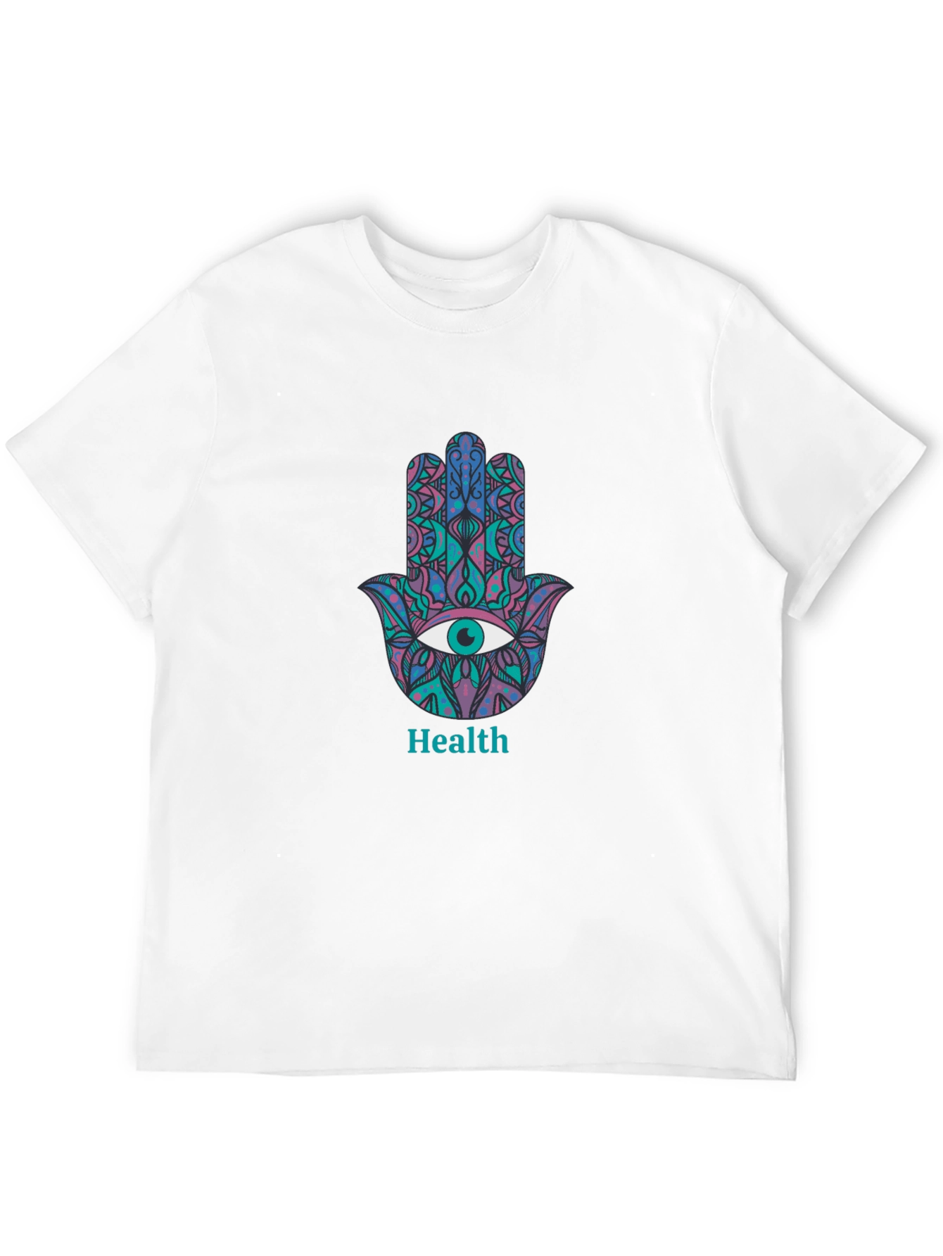 Hamsa Hand Health Graphic Tee - Stylish Comfort