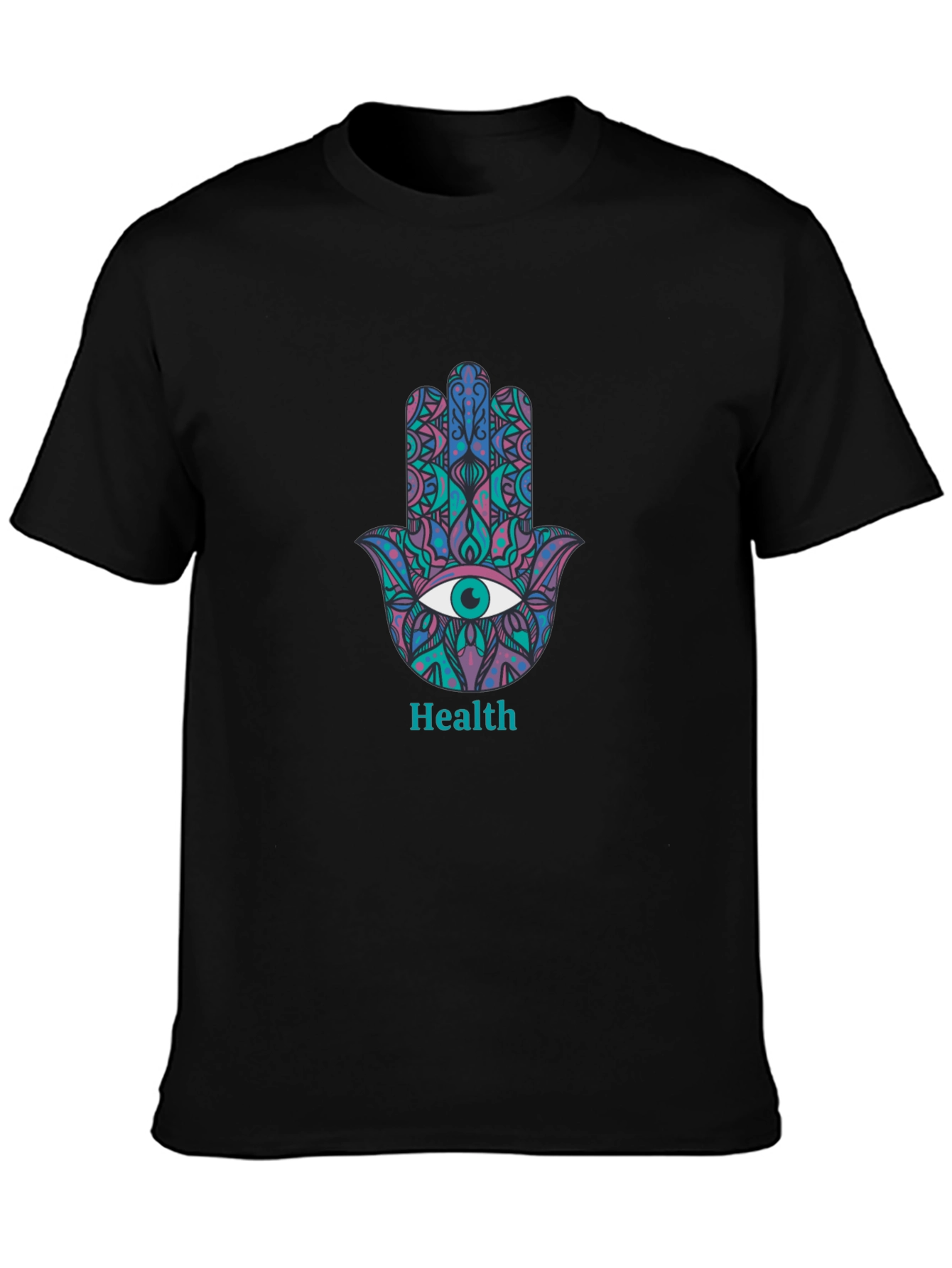 Hamsa Hand Health Graphic Tee - Stylish Comfort
