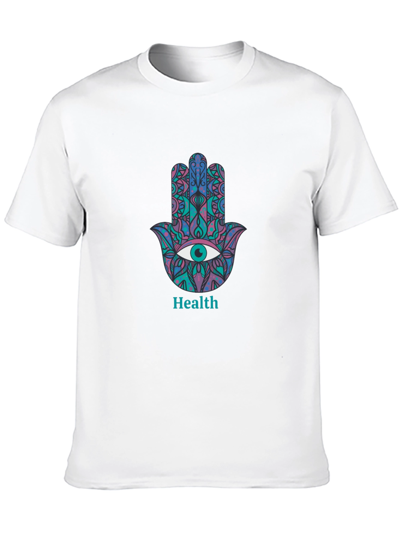 Hamsa Hand Health Graphic Tee - Stylish Comfort