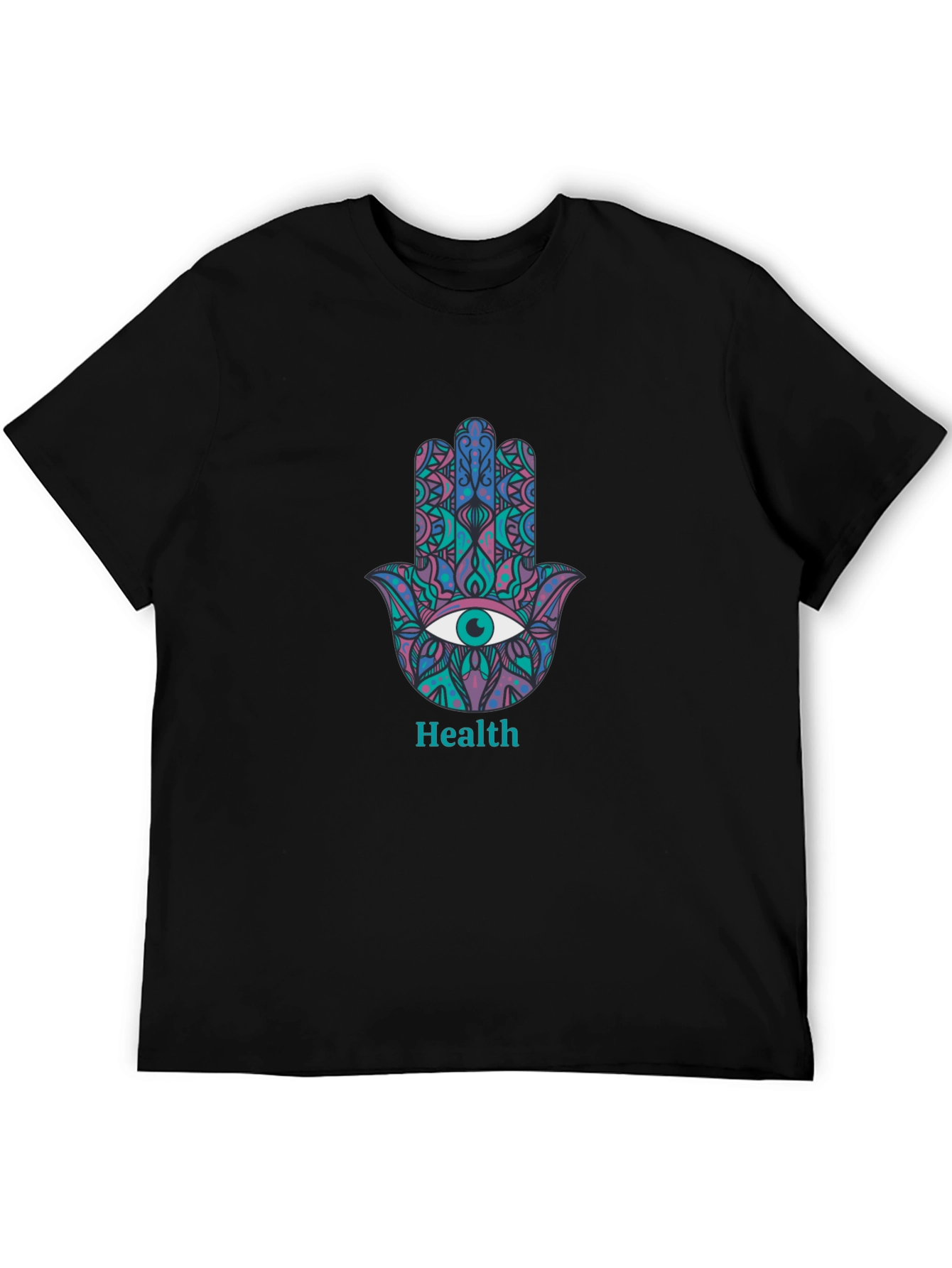 Hamsa Hand Health Graphic Tee - Stylish Comfort