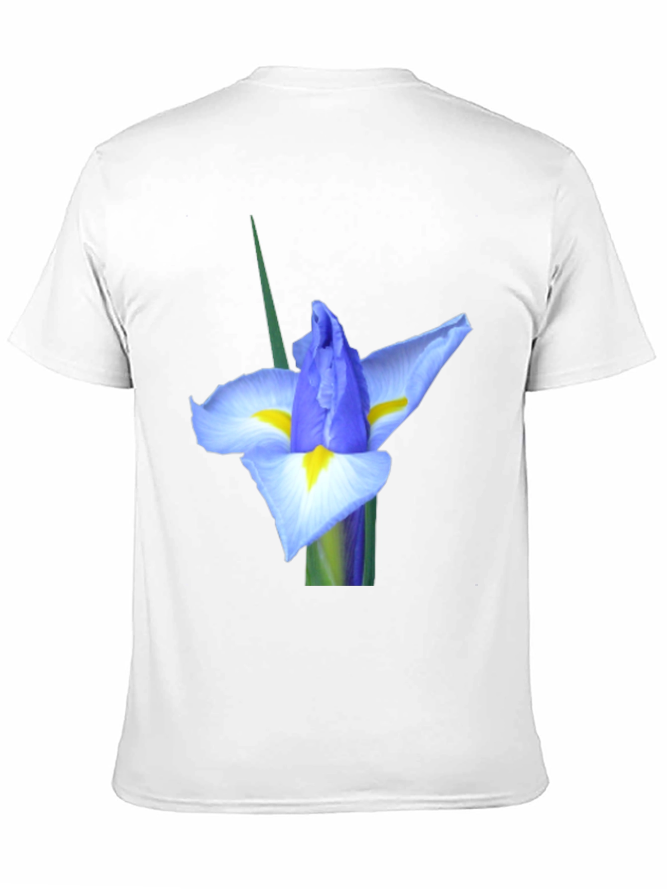 Iris Flower Graphic Tee - Black