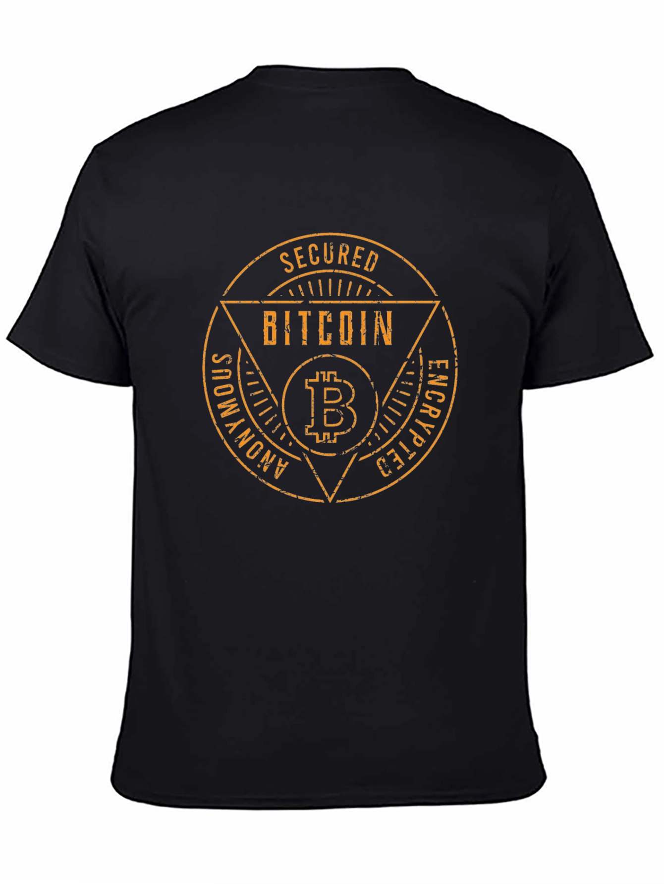 Secured Bitcoin Anonymous Encrypted Black T-Shirt