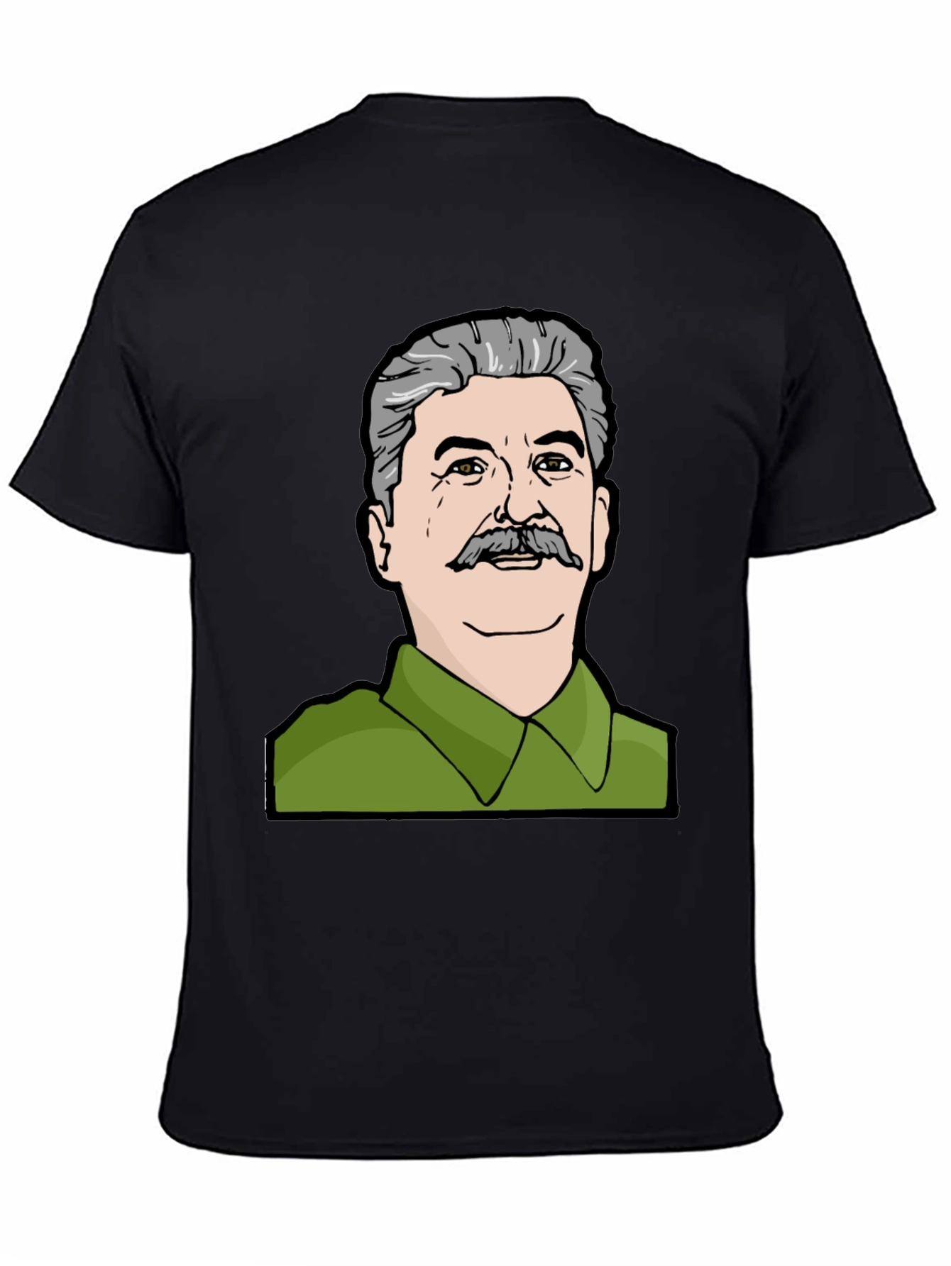 Stalin Graphic Print Black T-Shirt