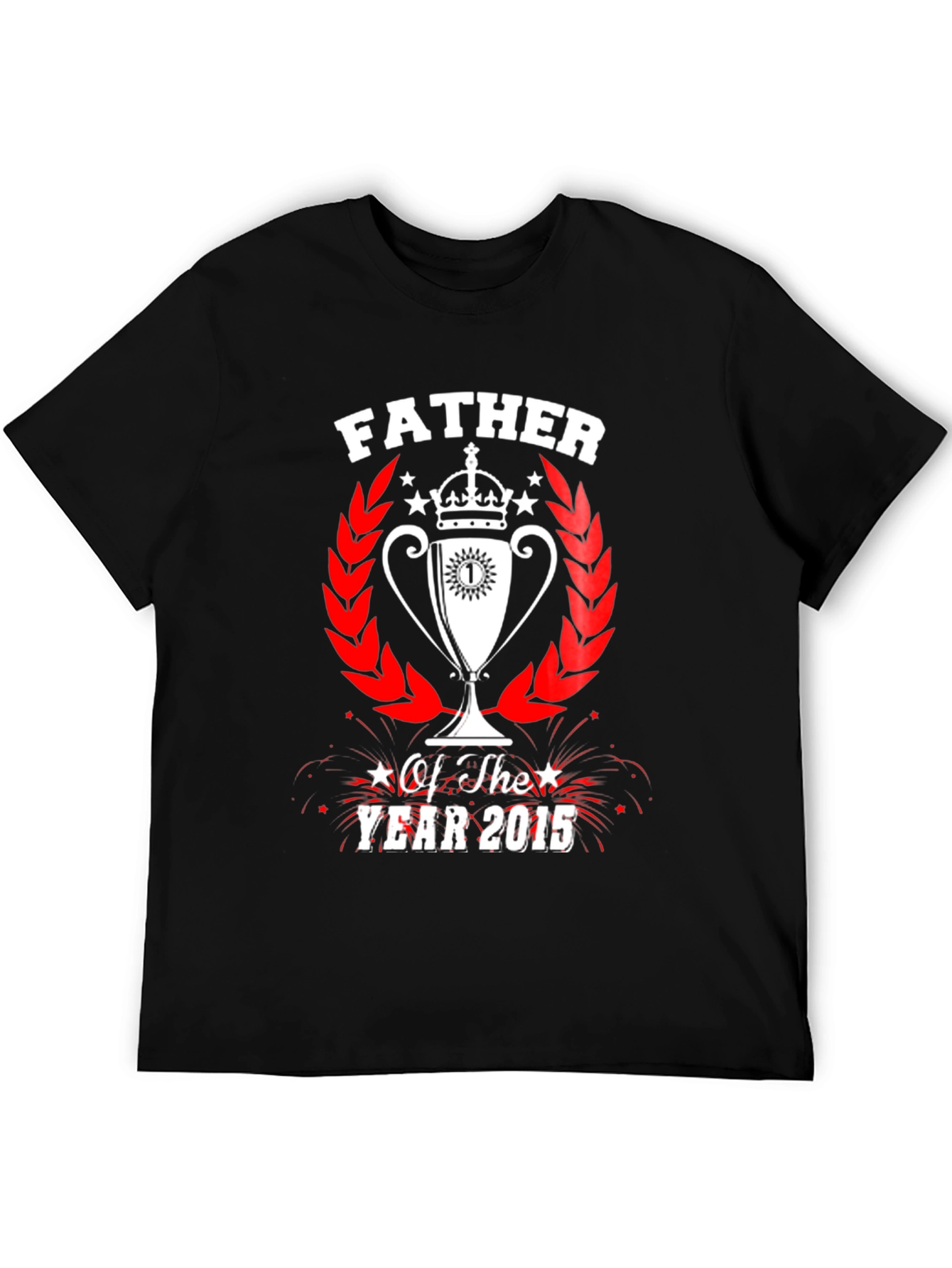 Father of the Year 2015 Graphic Tee - Black