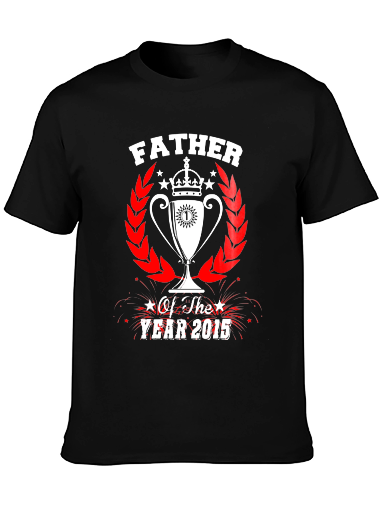 Father of the Year 2015 Graphic Tee - Black