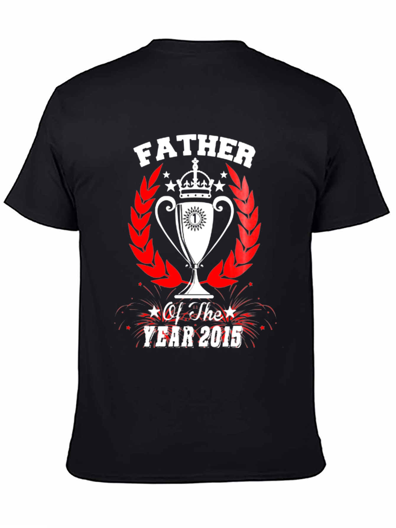 Father of the Year 2015 Graphic Tee - Black