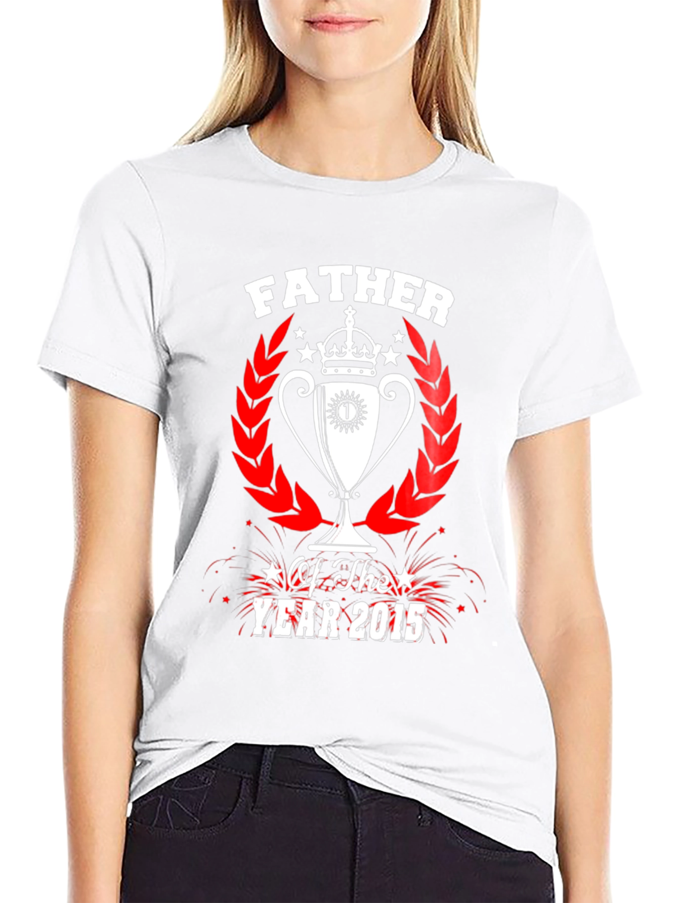 Father of the Year 2015 Graphic Tee - Black
