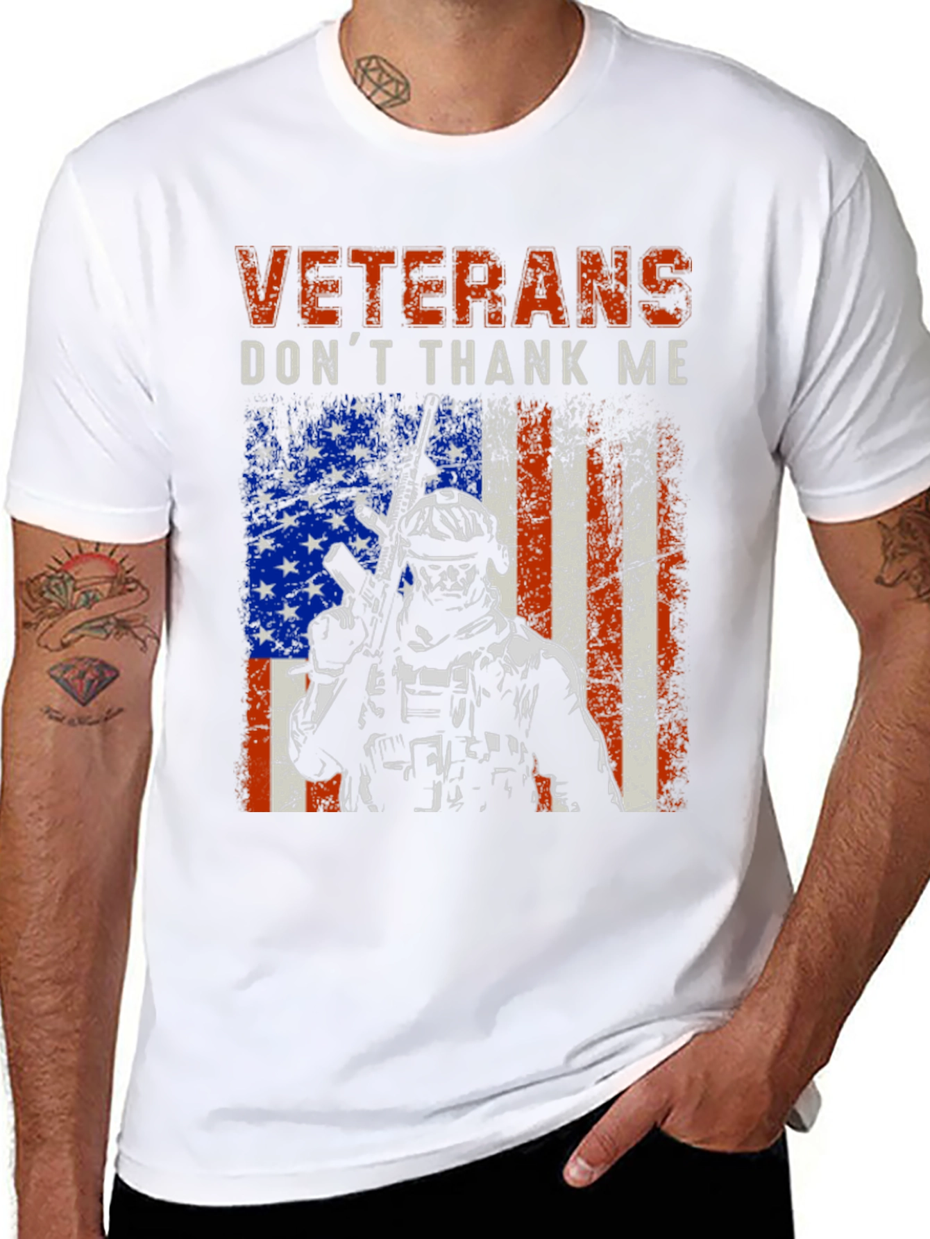 Veterans Dont Thank Me T-Shirt