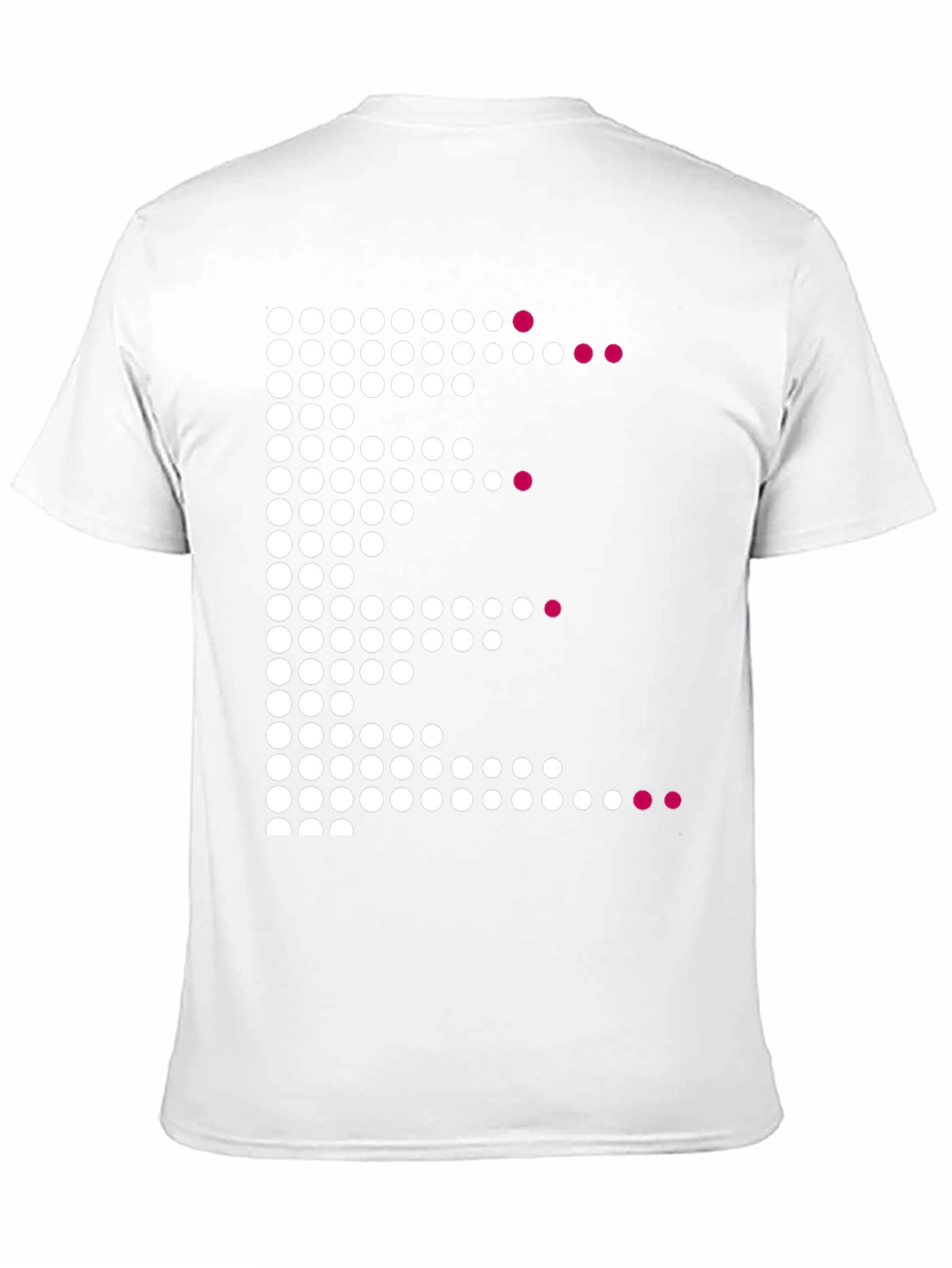 Dot Matrix Graphic Tee - Modern Casual Style