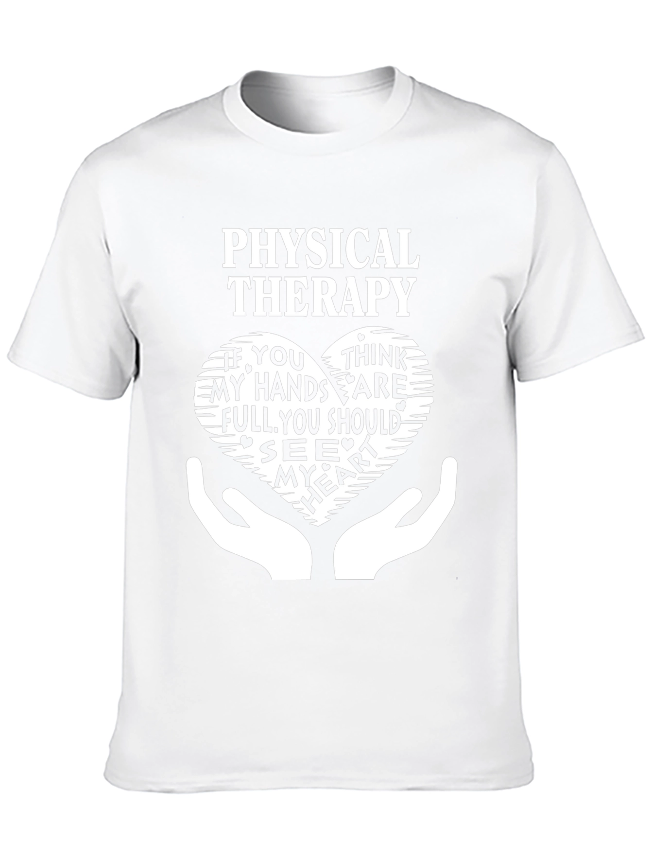 Physical Therapy Heart Hands Graphic T-Shirt