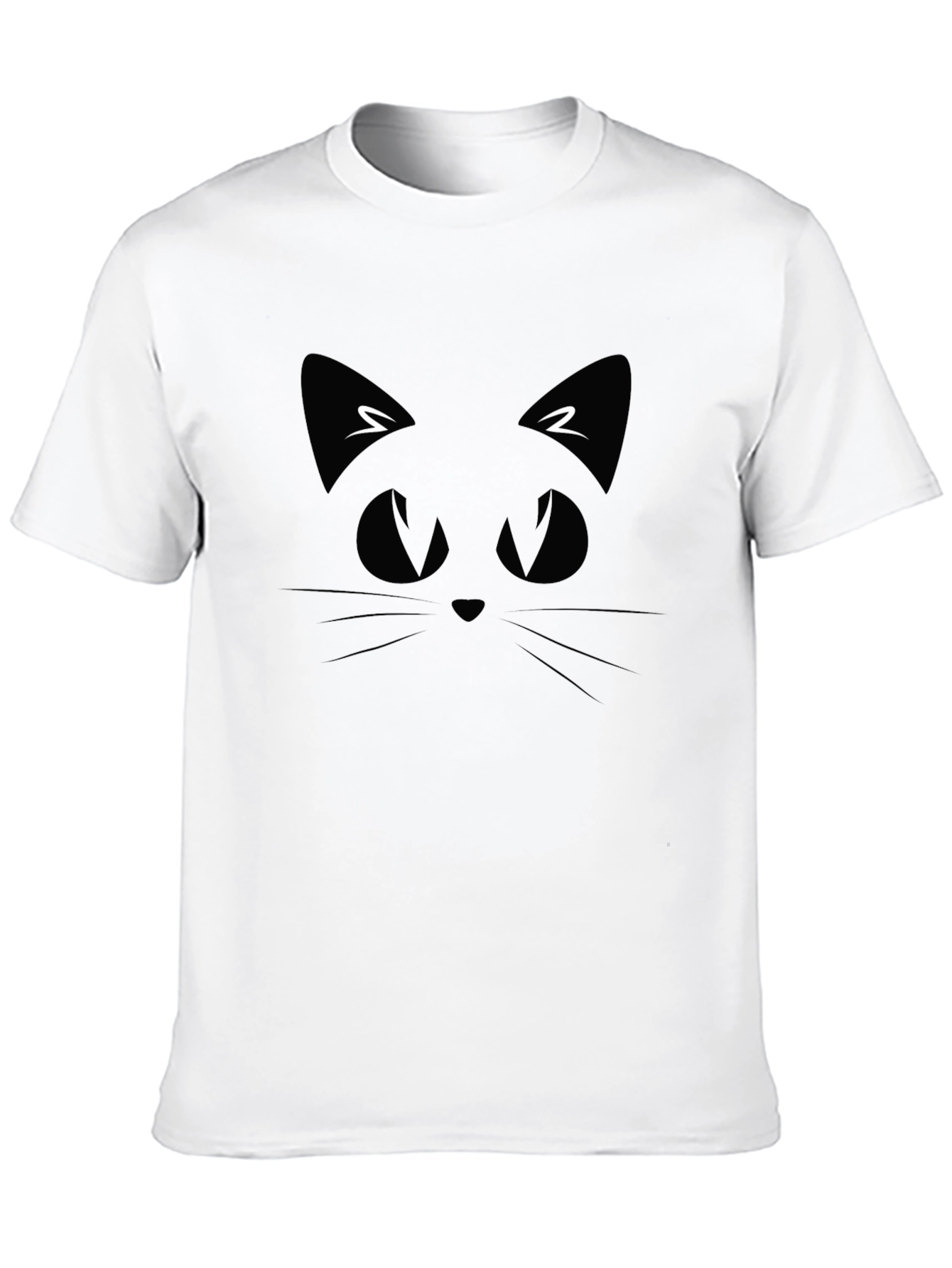Black Cat Face T-Shirt