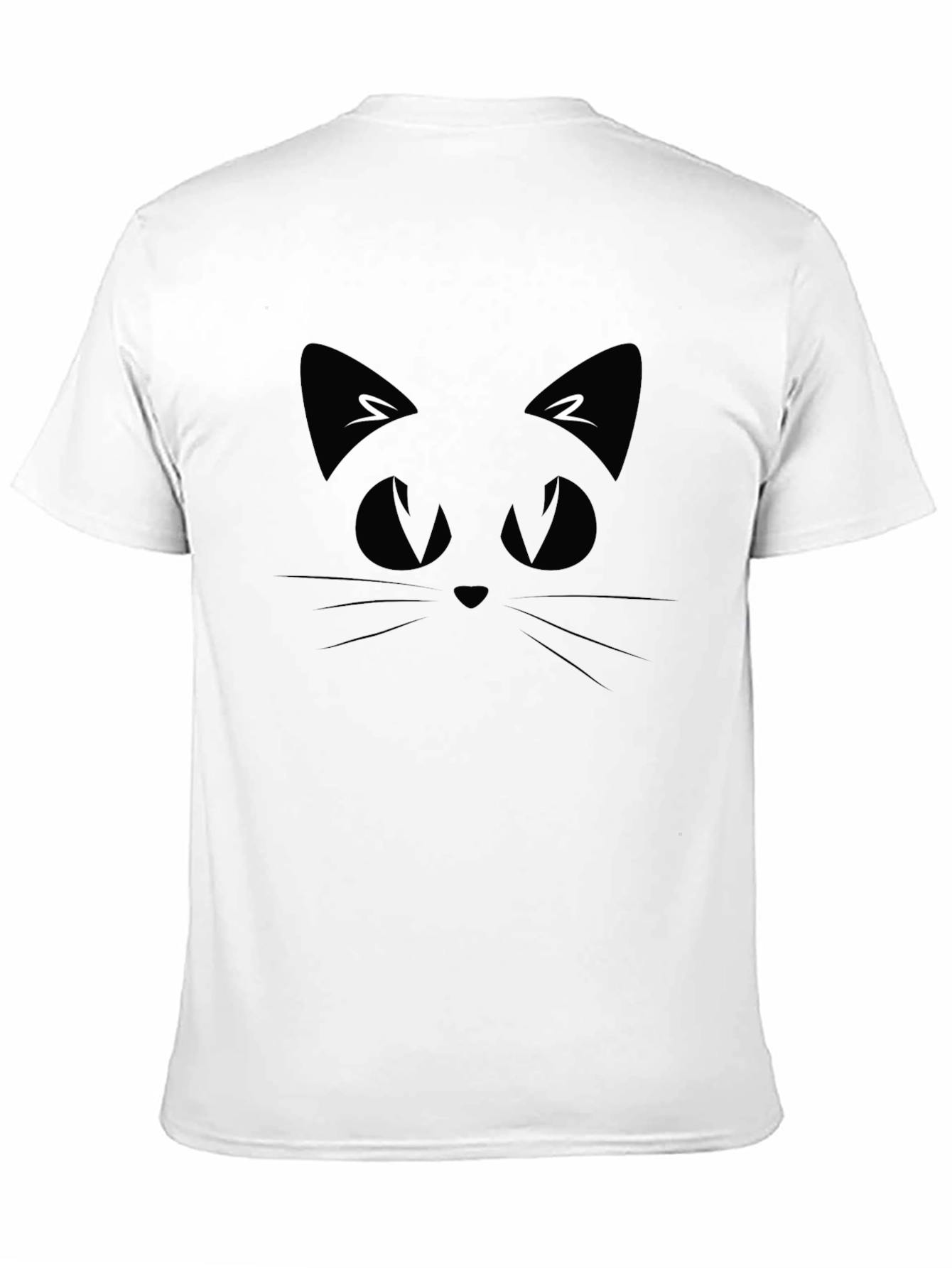 Black Cat Face T-Shirt