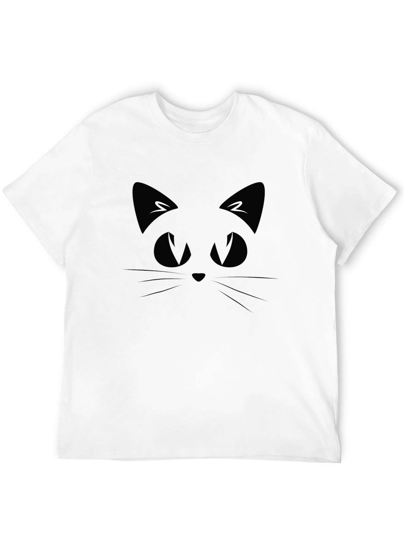Black Cat Face T-Shirt