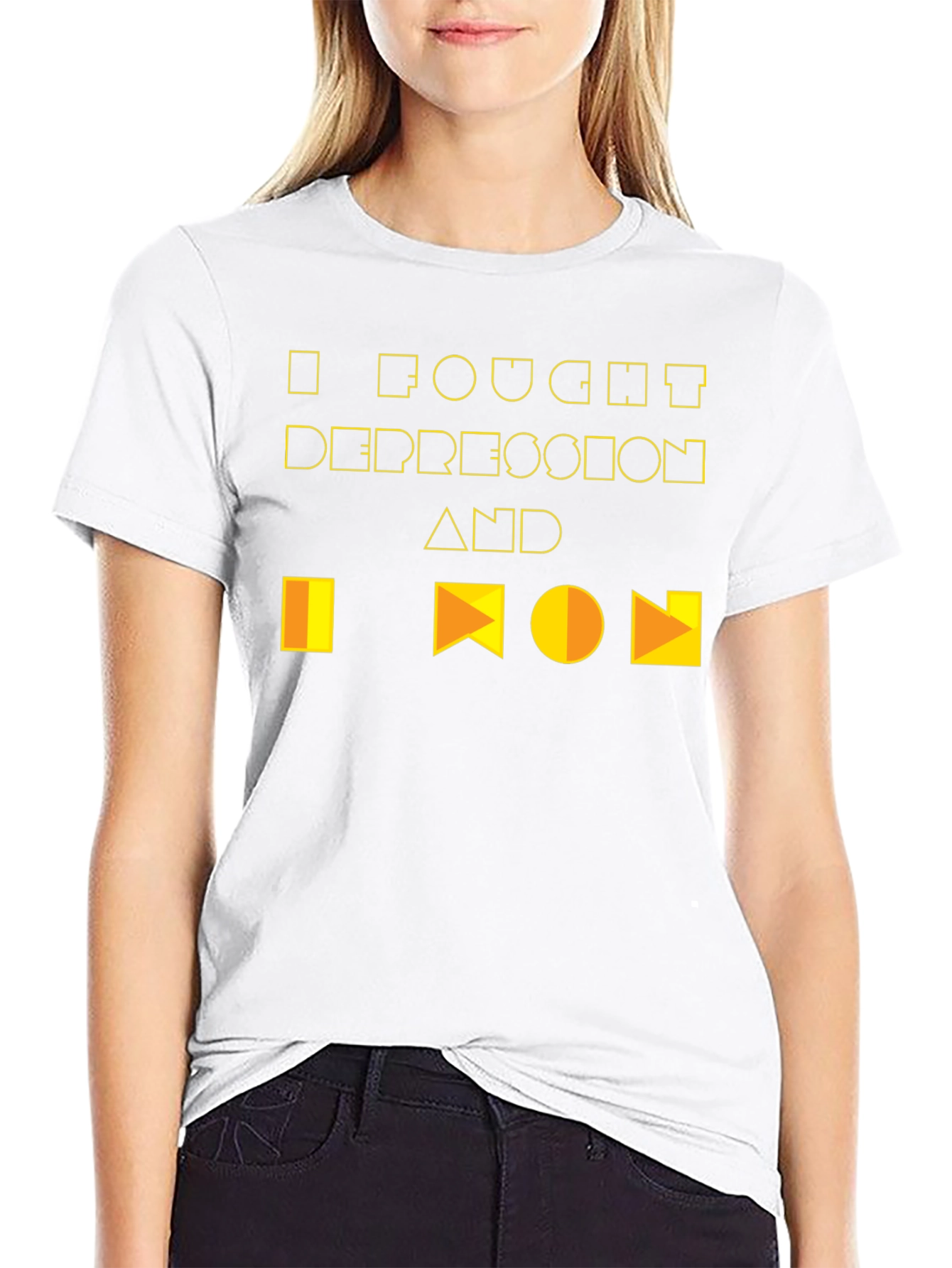 I Fought Depression Graphic Tee