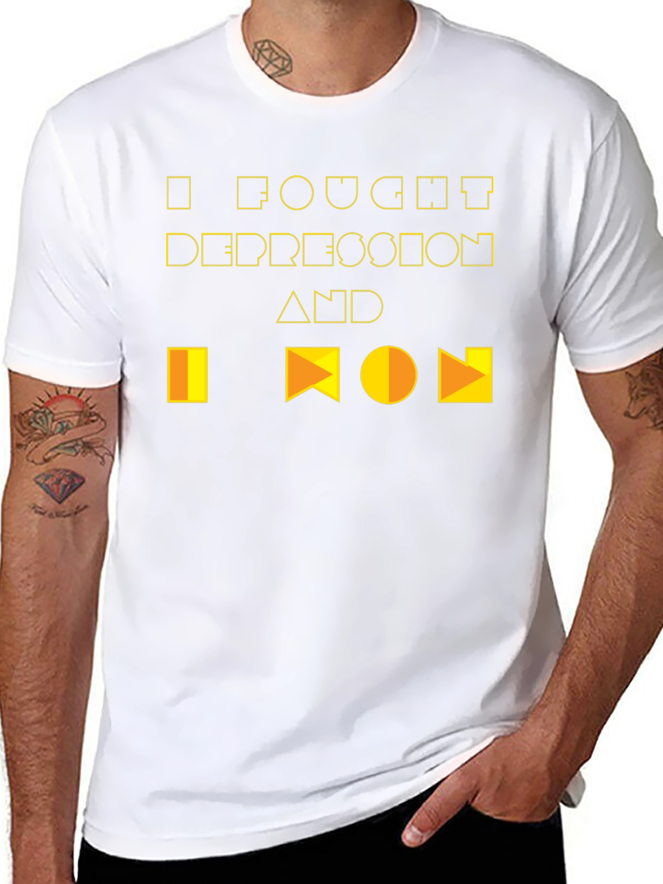I Fought Depression Graphic Tee