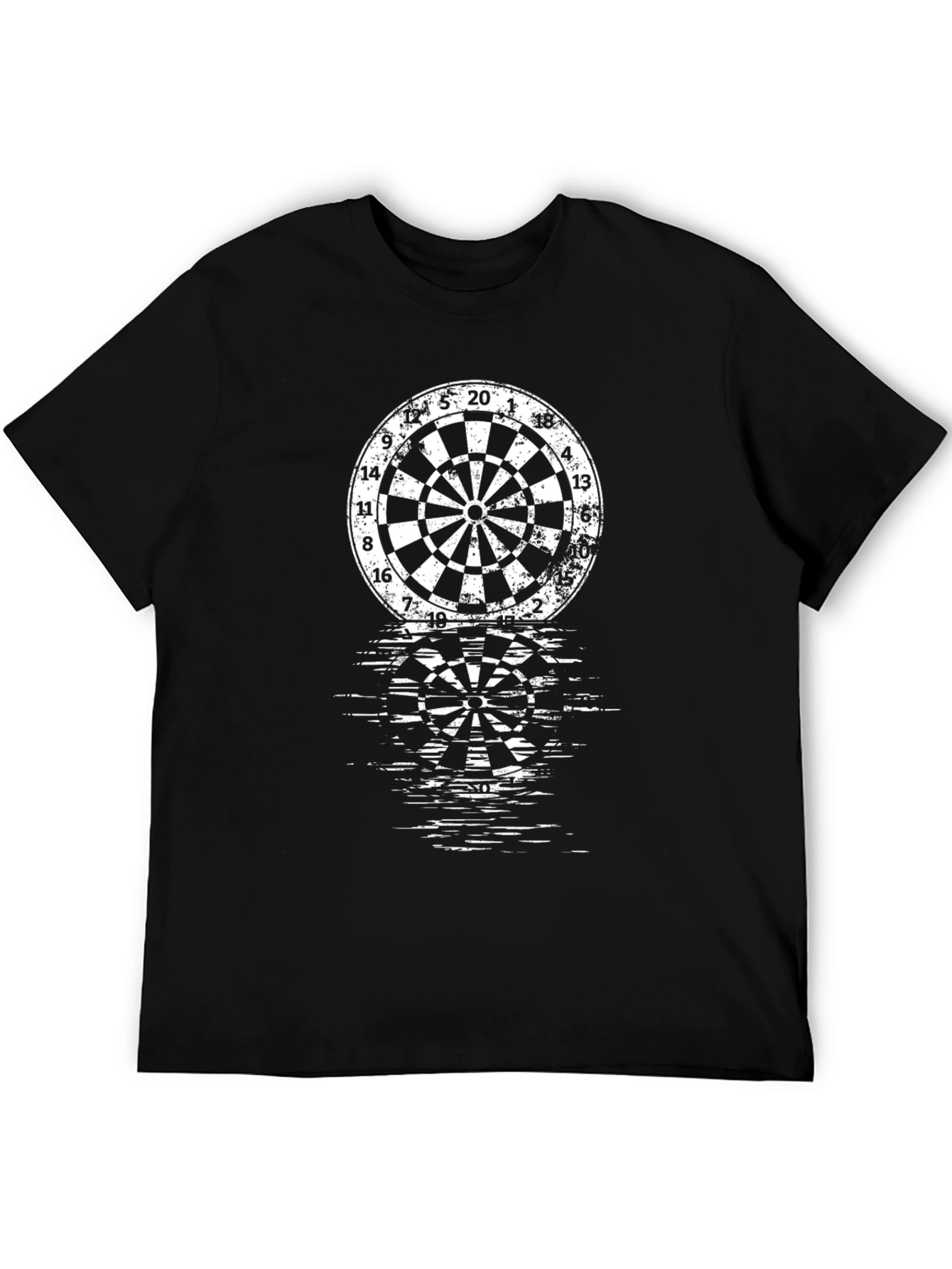 Cool Dart Board Graphic Tee - Black