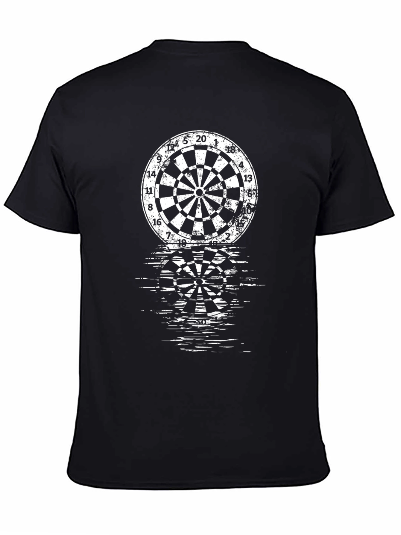 Cool Dart Board Graphic Tee - Black