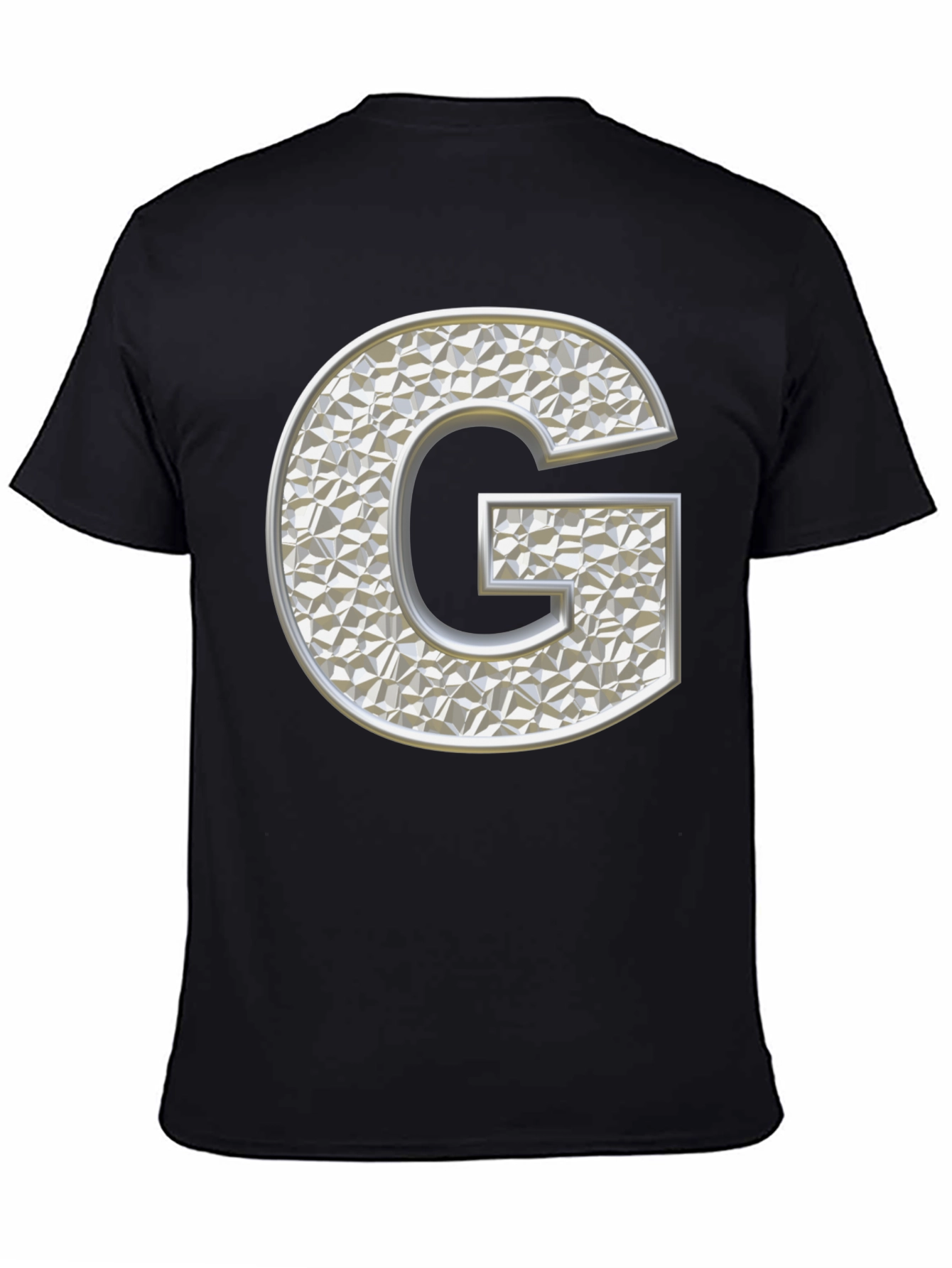 Letter G T-Shirt - Black Graphic Tee