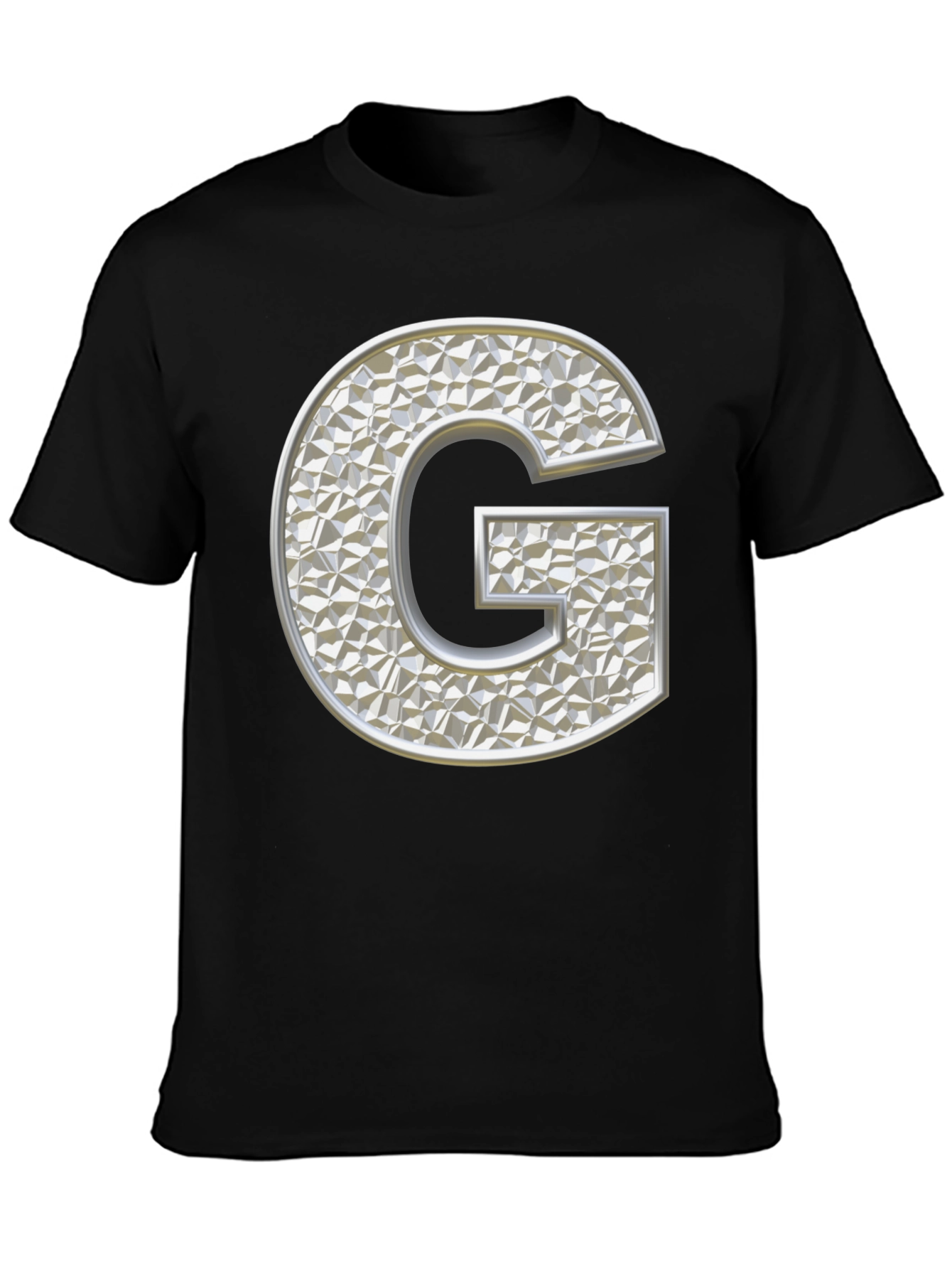 Letter G T-Shirt - Black Graphic Tee