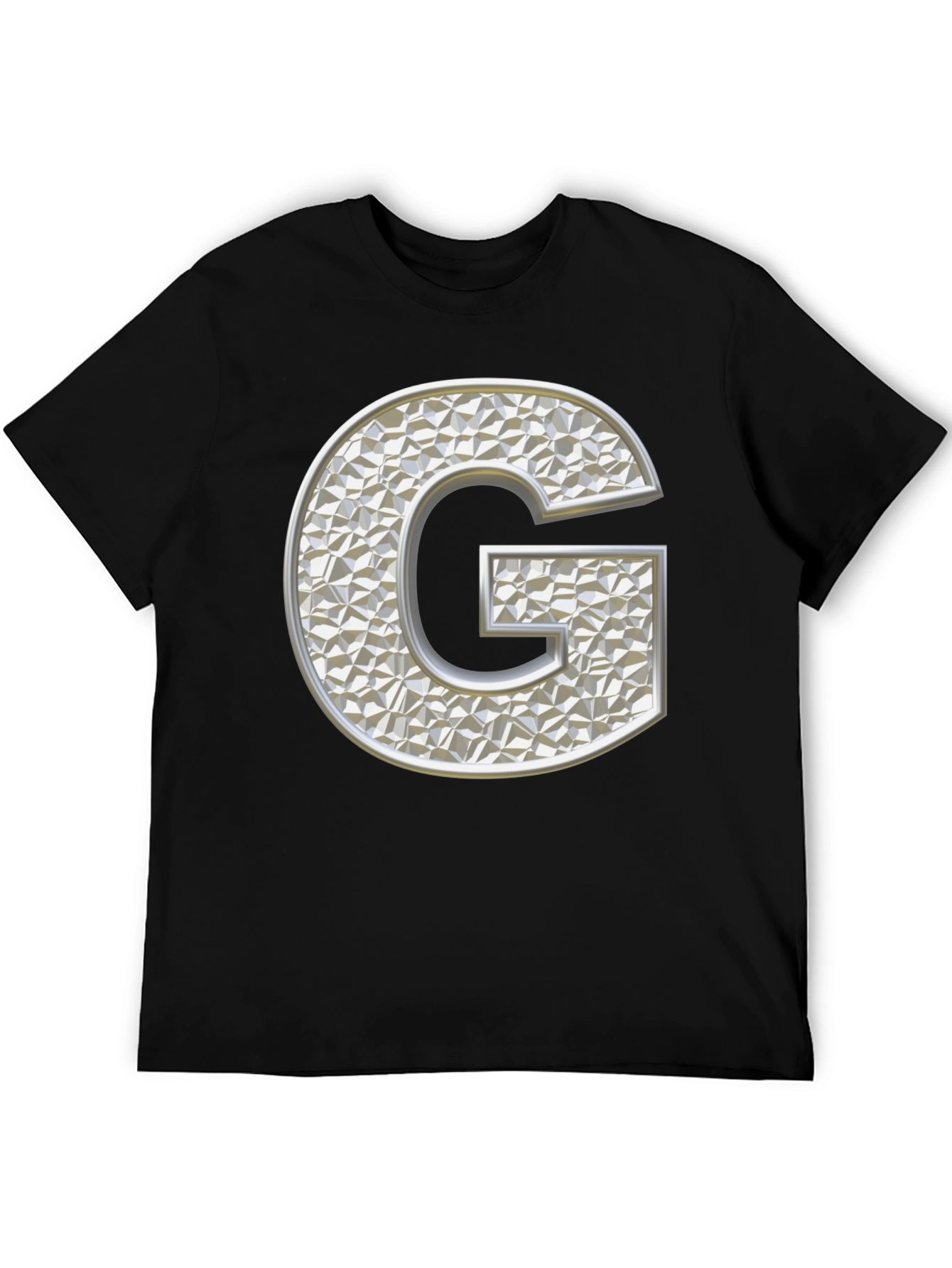 Letter G T-Shirt - Black Graphic Tee