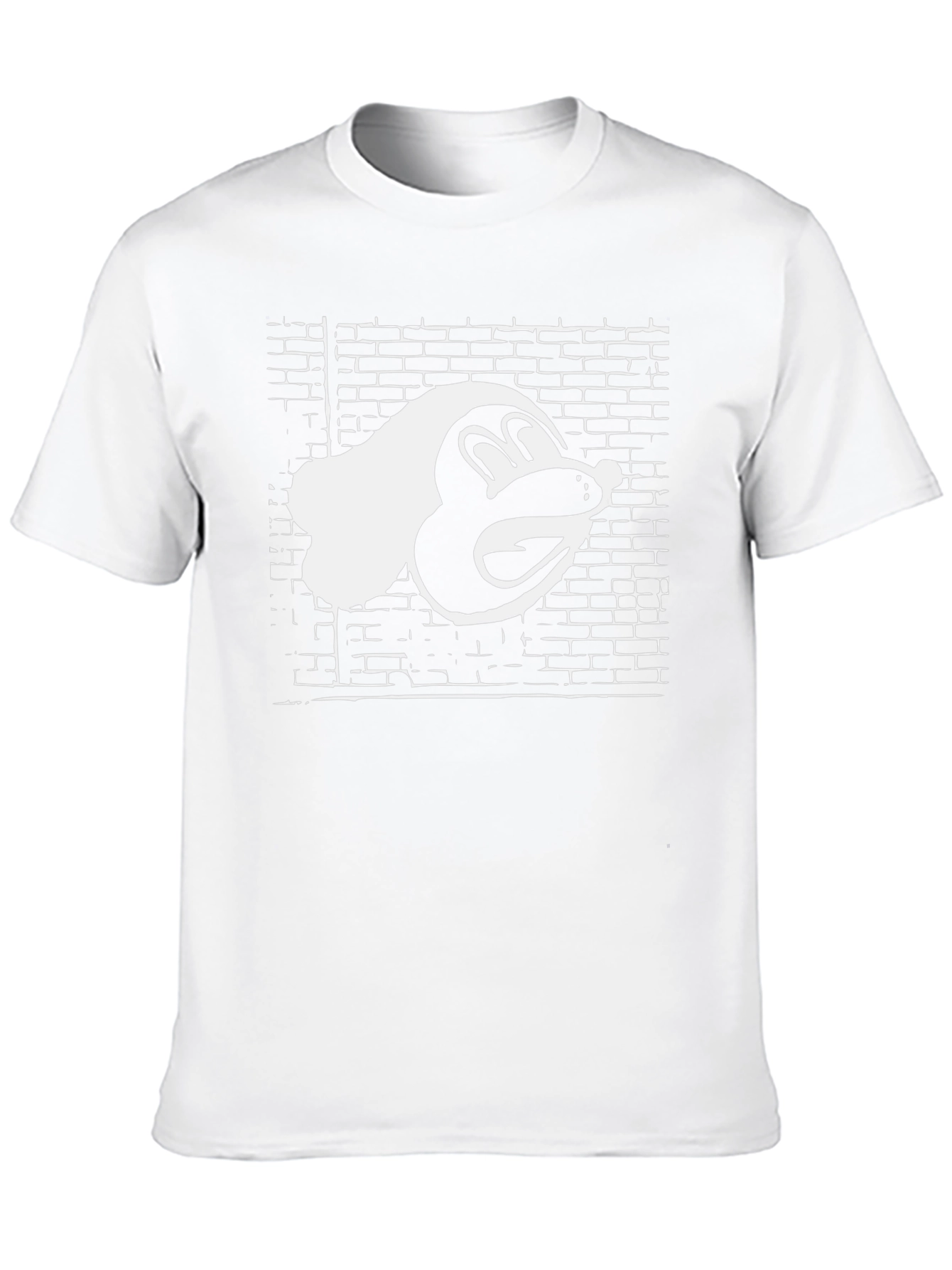 Retro Cartoon Character Tee - Black