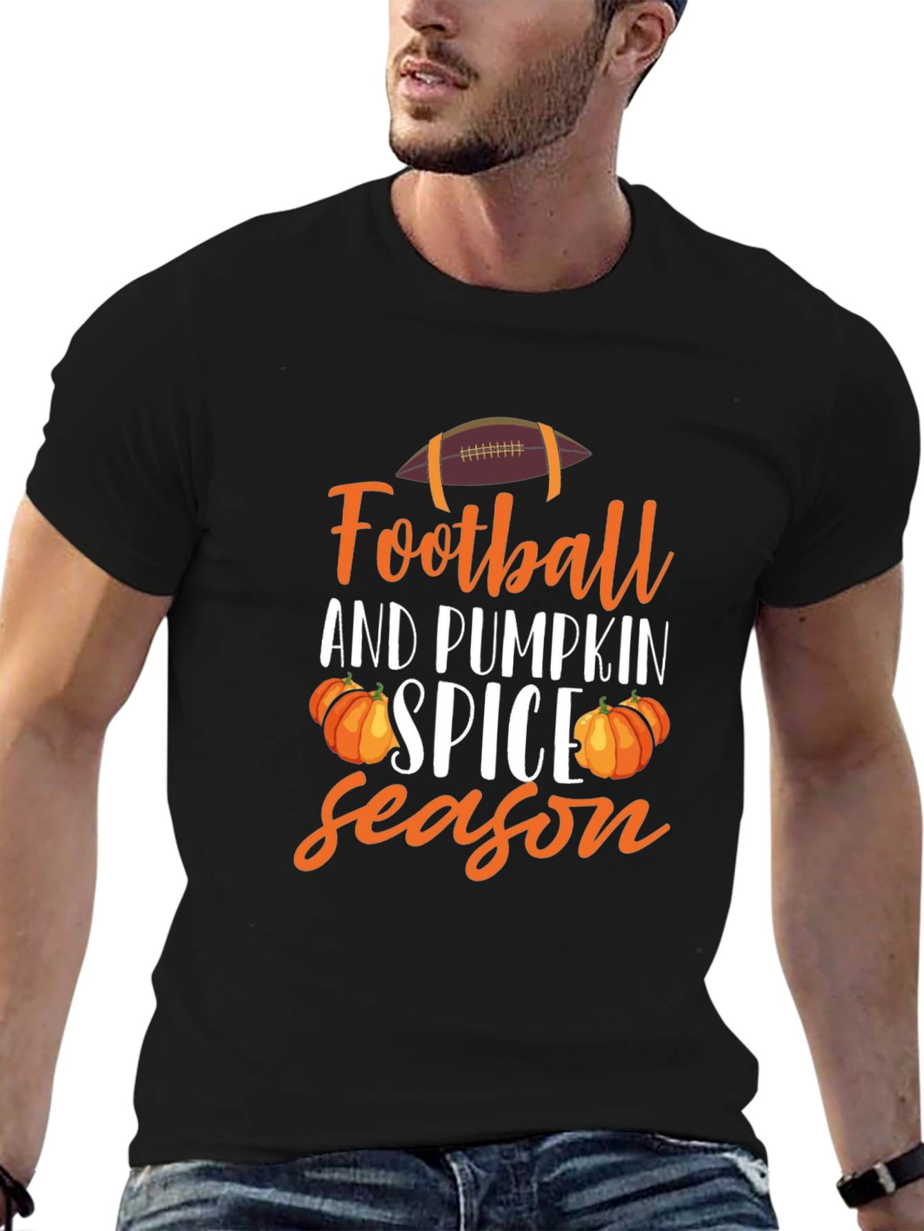 Football and Pumpkin Spice Season T-Shirt