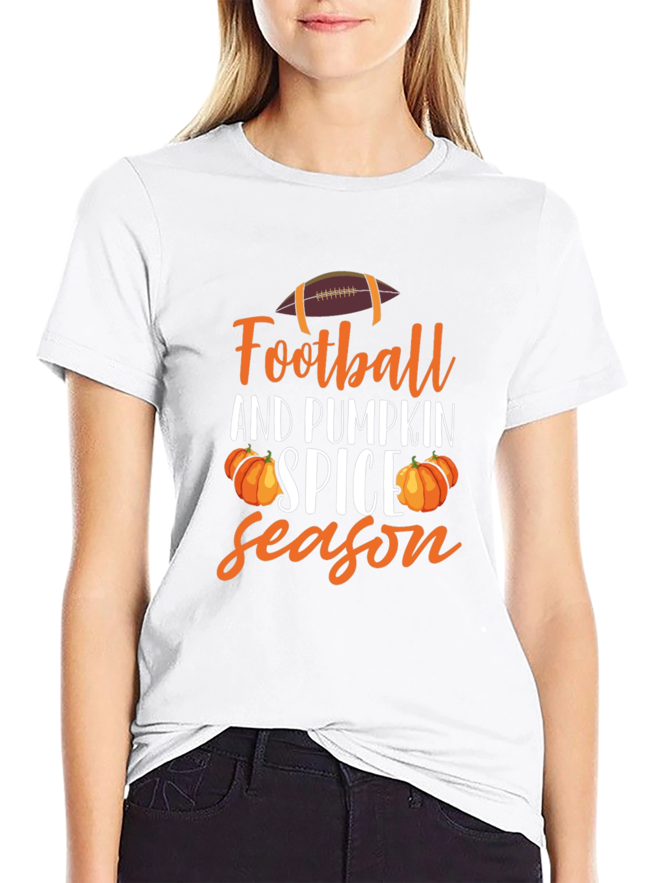 Football and Pumpkin Spice Season T-Shirt