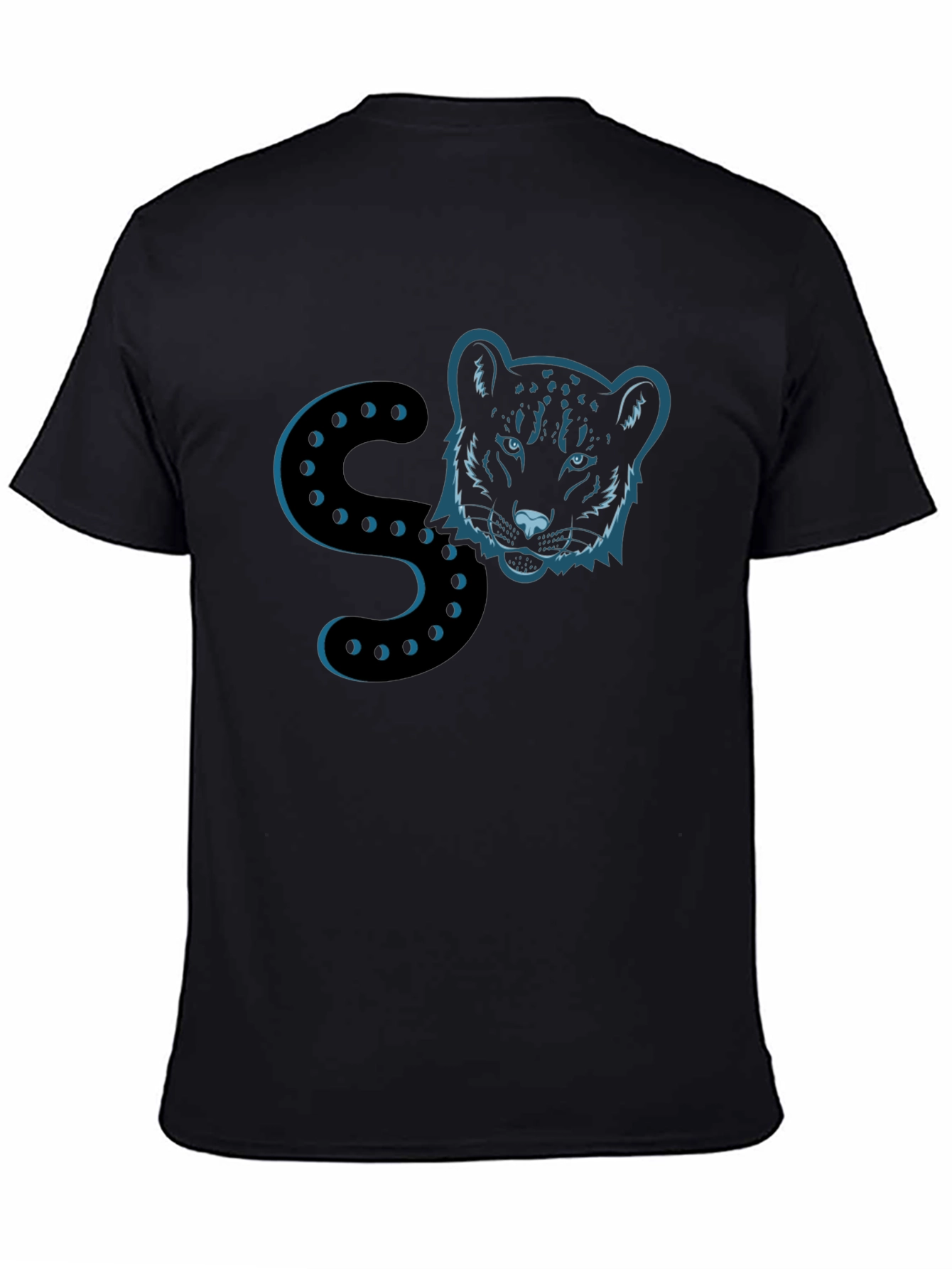 Black Panther Initial S Mens T-Shirt
