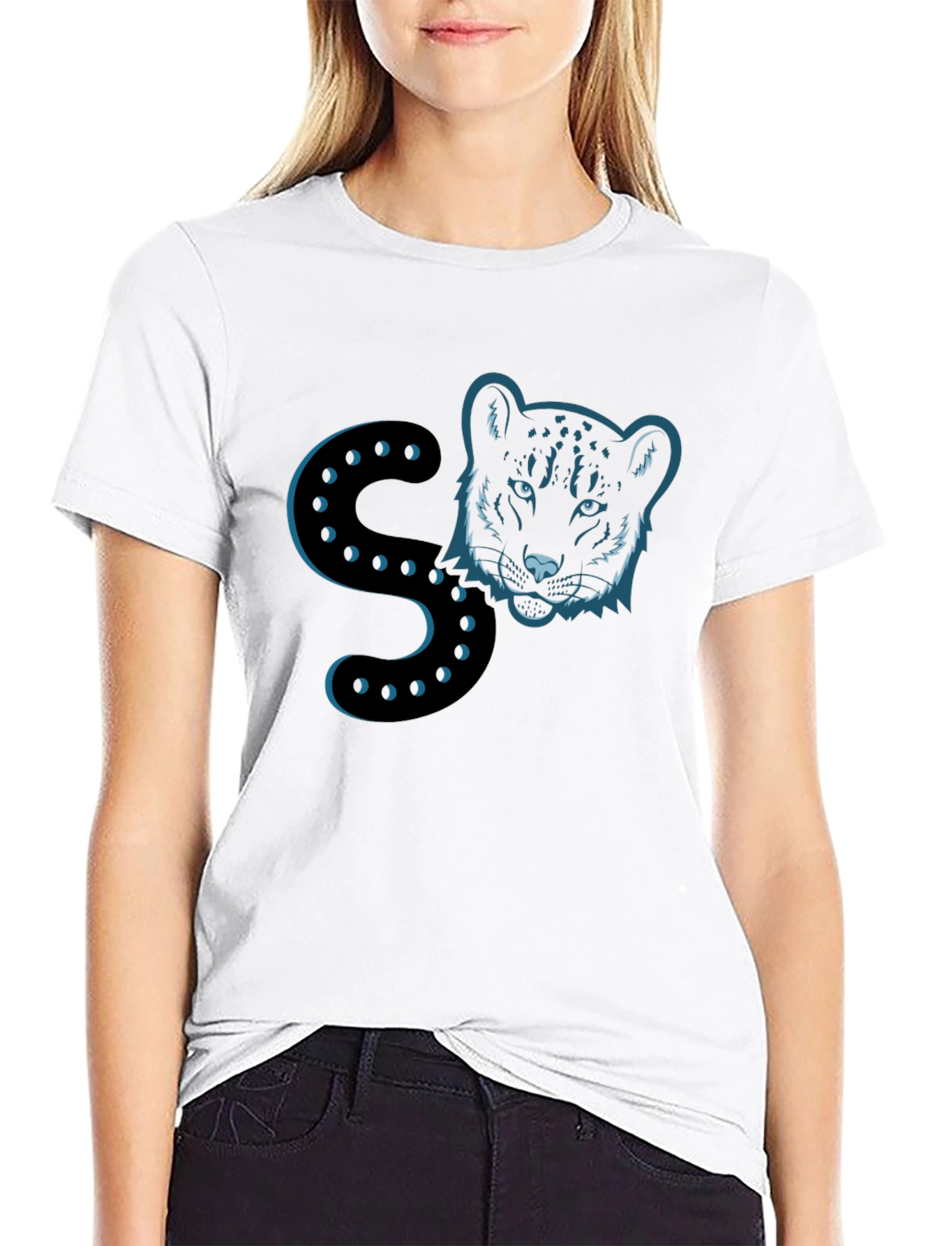Black Panther Initial S Mens T-Shirt