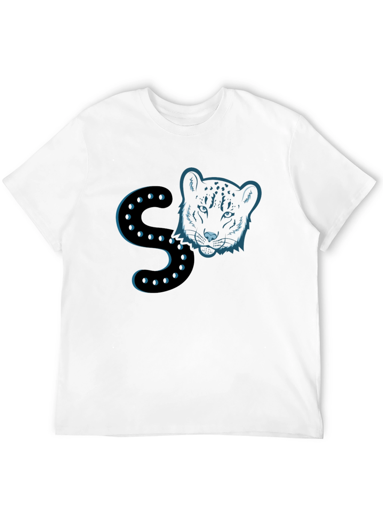 Black Panther Initial S Mens T-Shirt