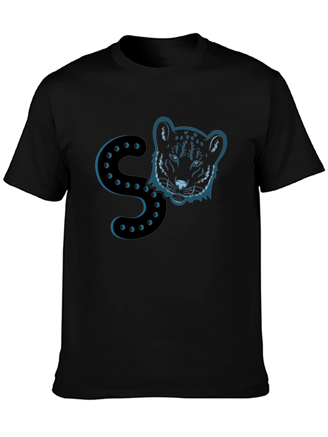Black Panther Initial S Mens T-Shirt