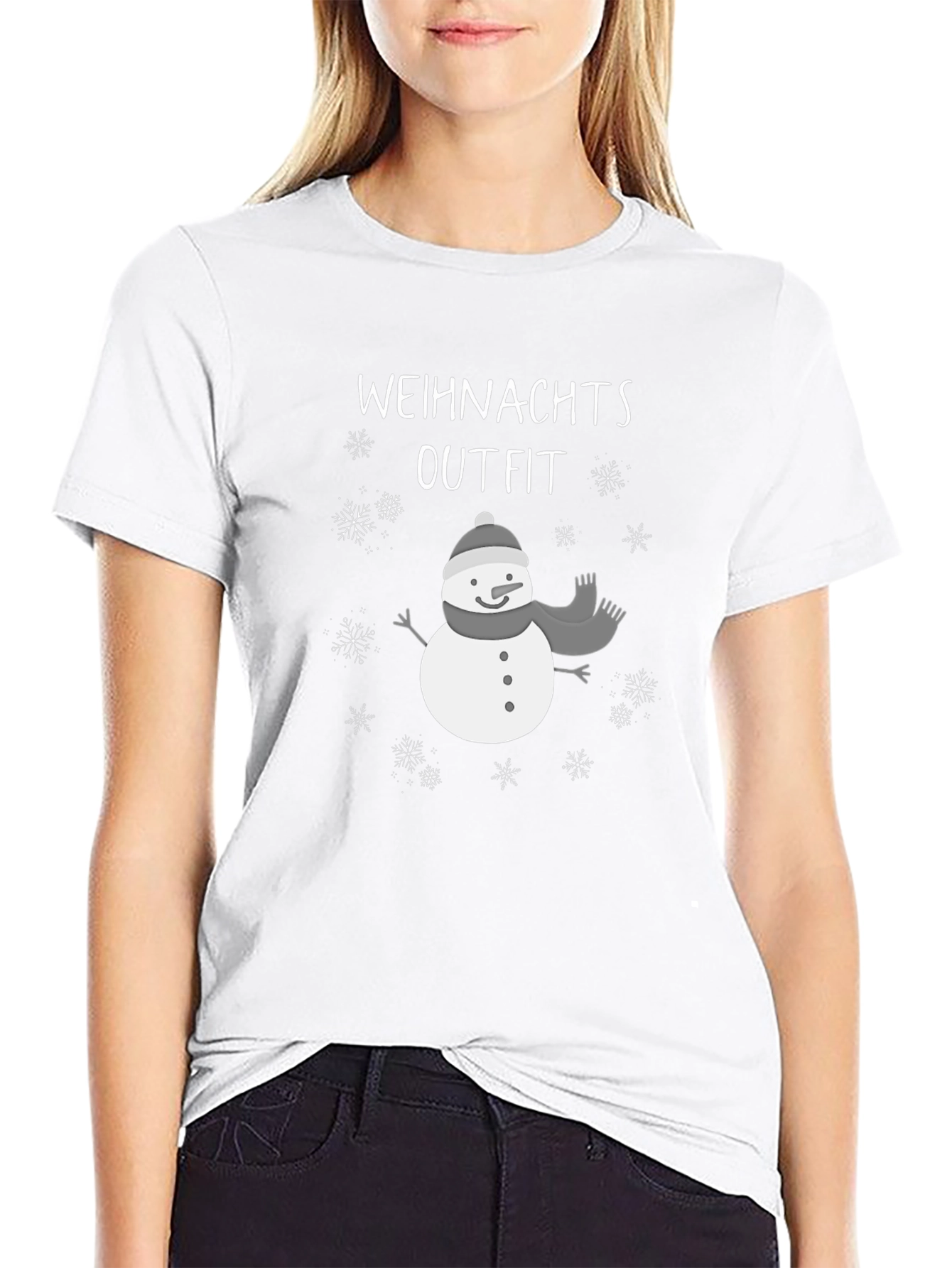 Festive Christmas Outfit Snowman T-Shirt