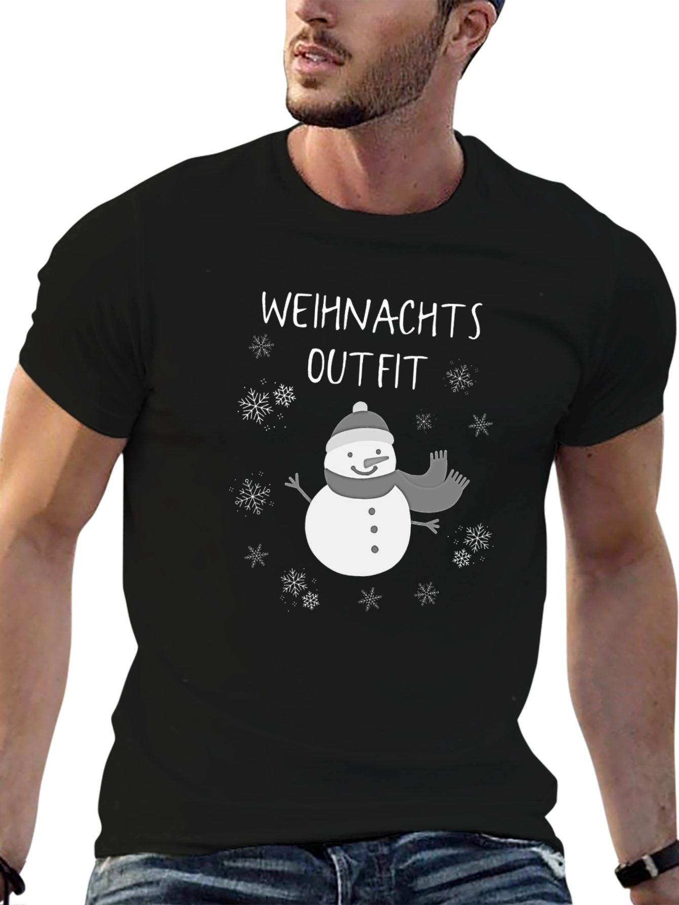 Festive Christmas Outfit Snowman T-Shirt