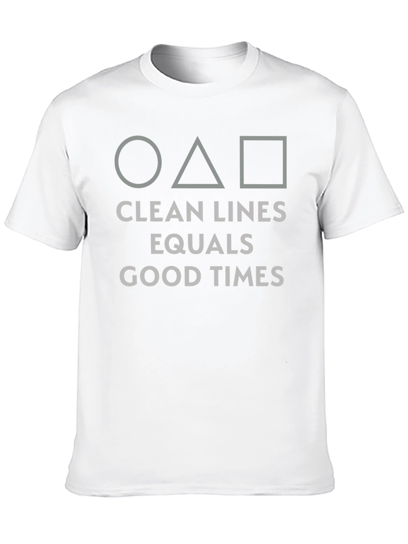 Geometric Graphic Tee - Clean Lines Good Times Shirt