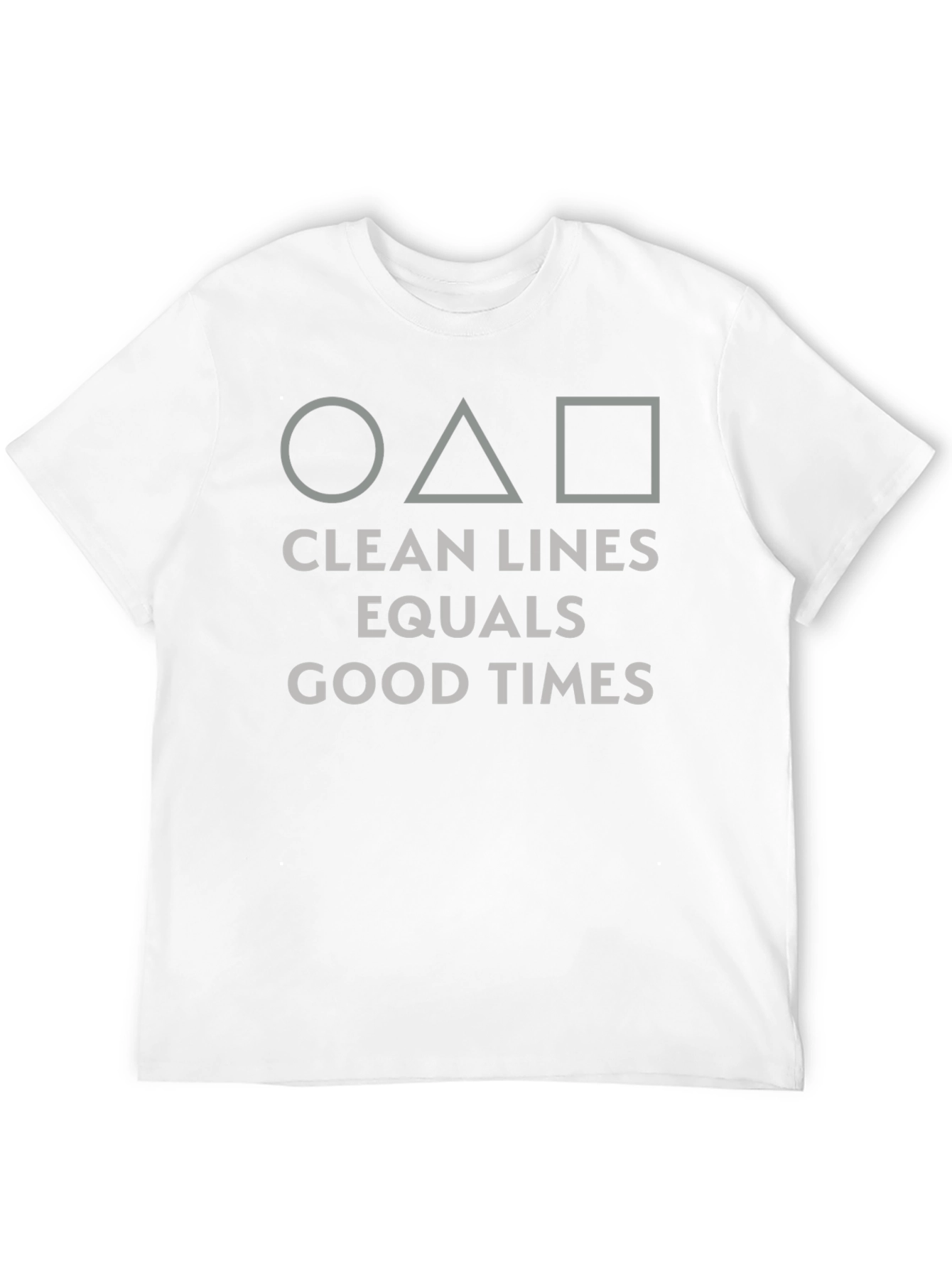 Geometric Graphic Tee - Clean Lines Good Times Shirt