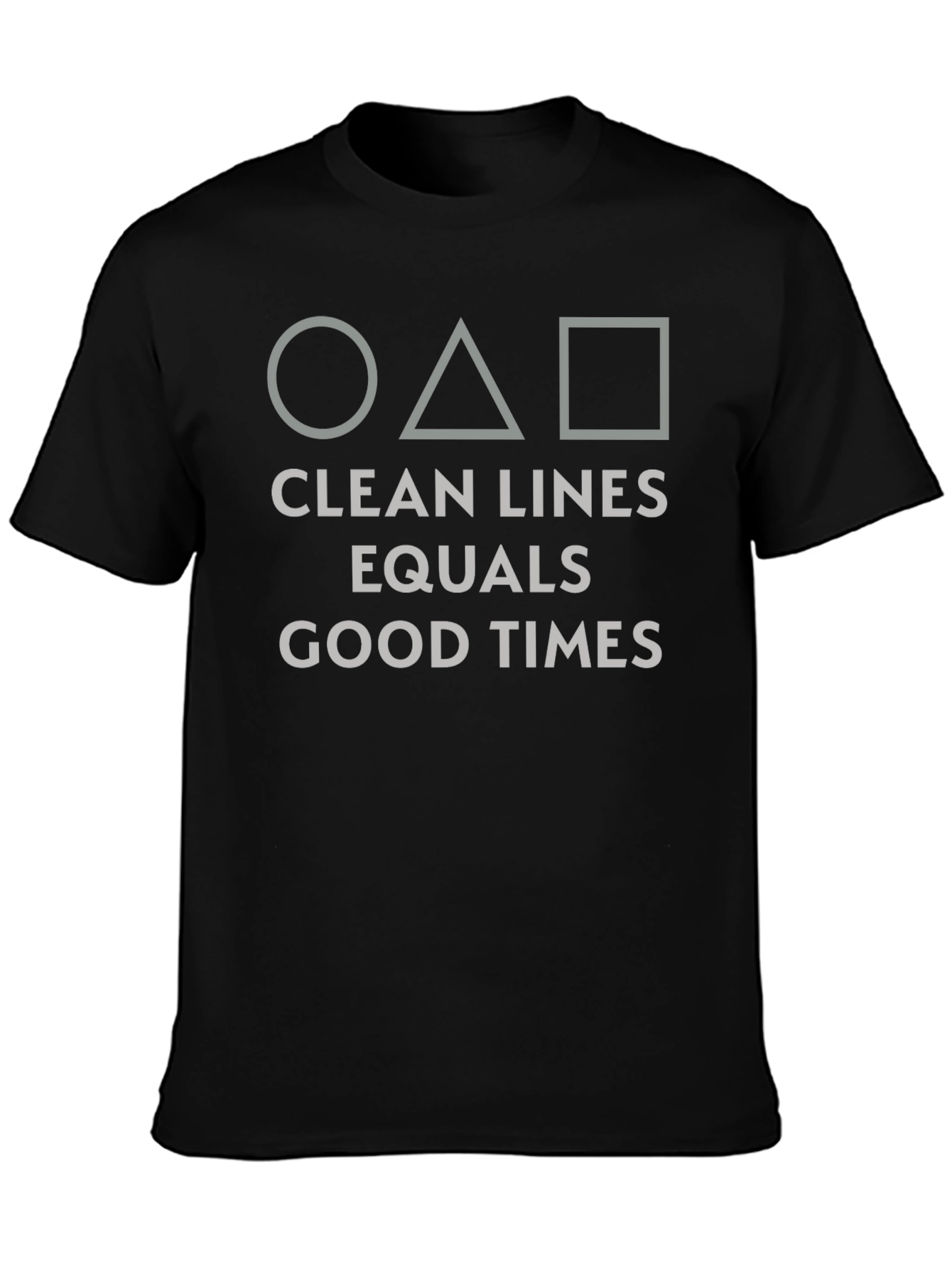 Geometric Graphic Tee - Clean Lines Good Times Shirt