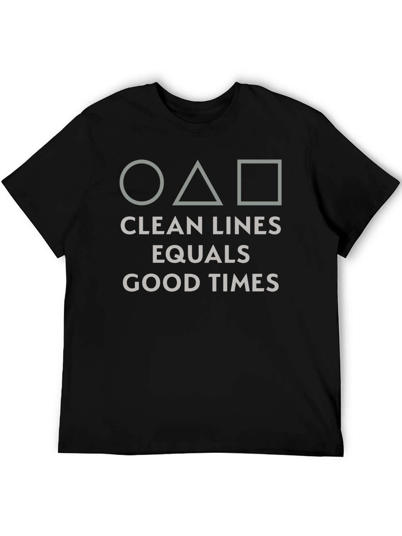 Geometric Graphic Tee - Clean Lines Good Times Shirt
