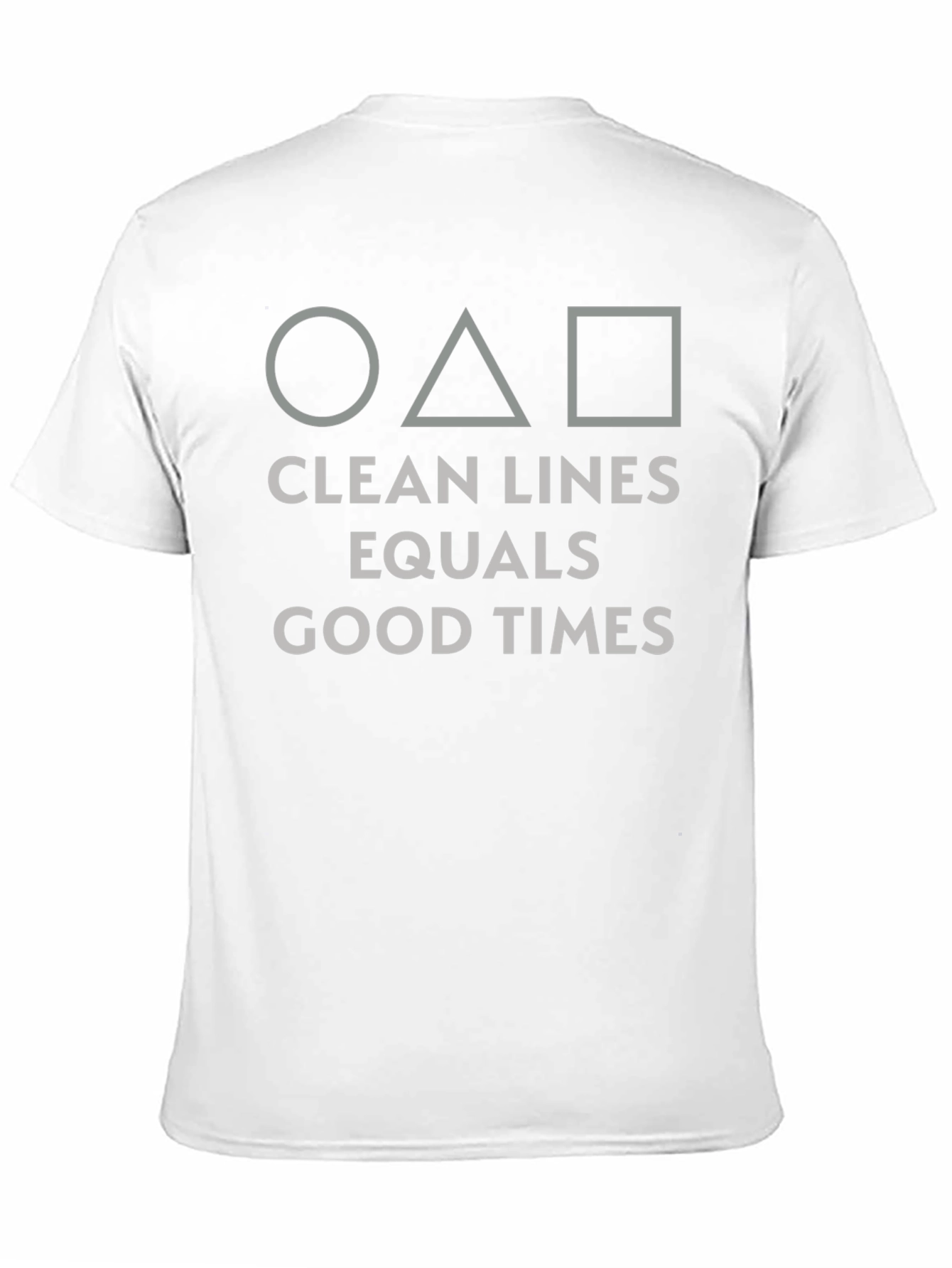 Geometric Graphic Tee - Clean Lines Good Times Shirt